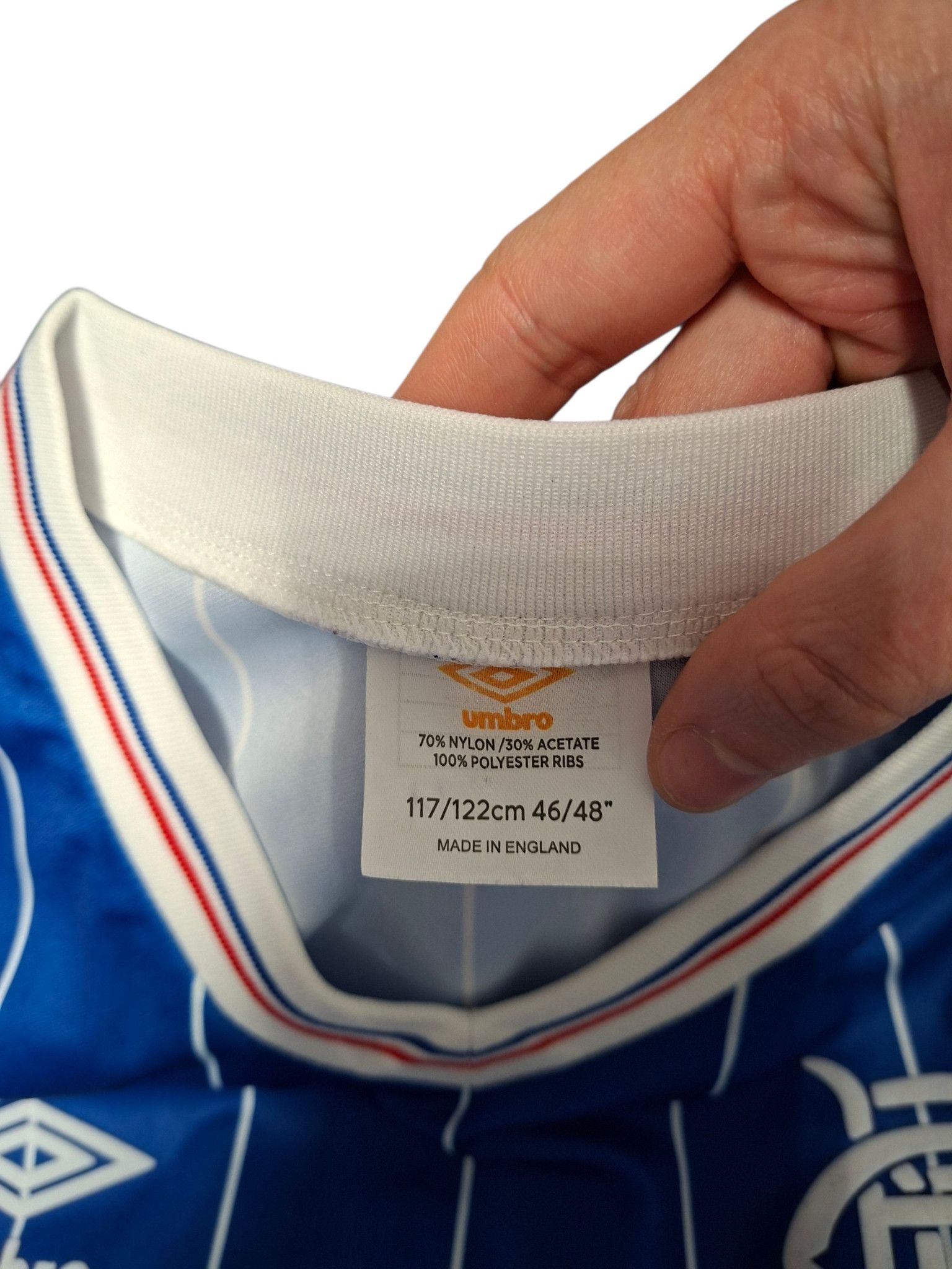 Umbro GLASGOW RANGERS UMBRO 1982-1984 VINTAGE SOCCER JERSEY Size US XL / EU 56 / 4 - 4 Thumbnail