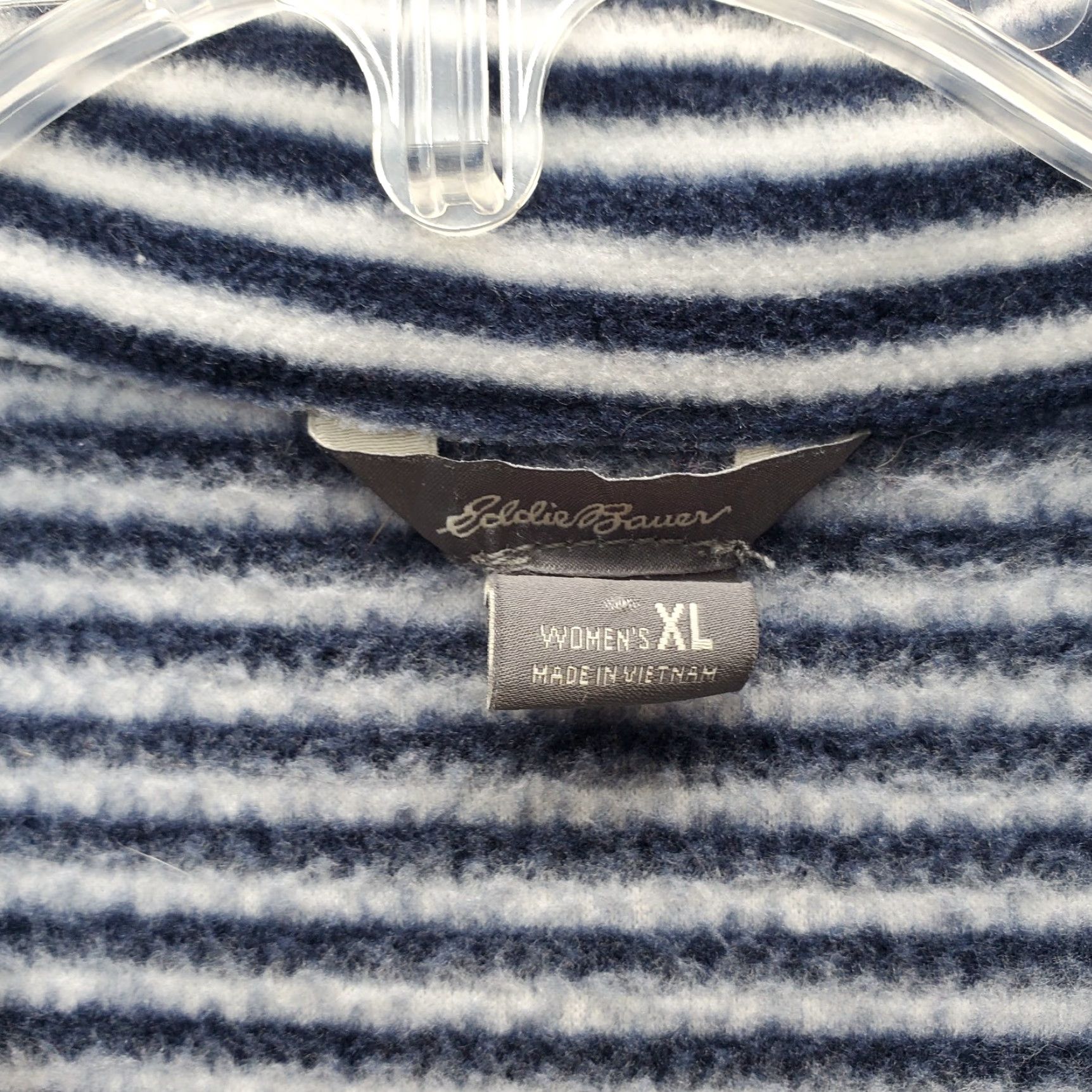 Eddie Bauer Eddie Bauer 1/4 Zip Pullover Women XL Multicolor Striped Fleece Long Sleeve Mock Neck Size XL / US 12-14 / IT 48-50 - 5 Thumbnail