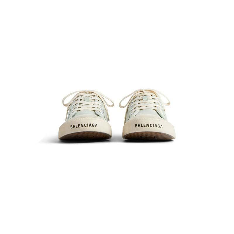 Balenciaga o1s1rm0525 Paris Mules in Light Blue/Beige Size US 9 / IT 39 - 4 Thumbnail