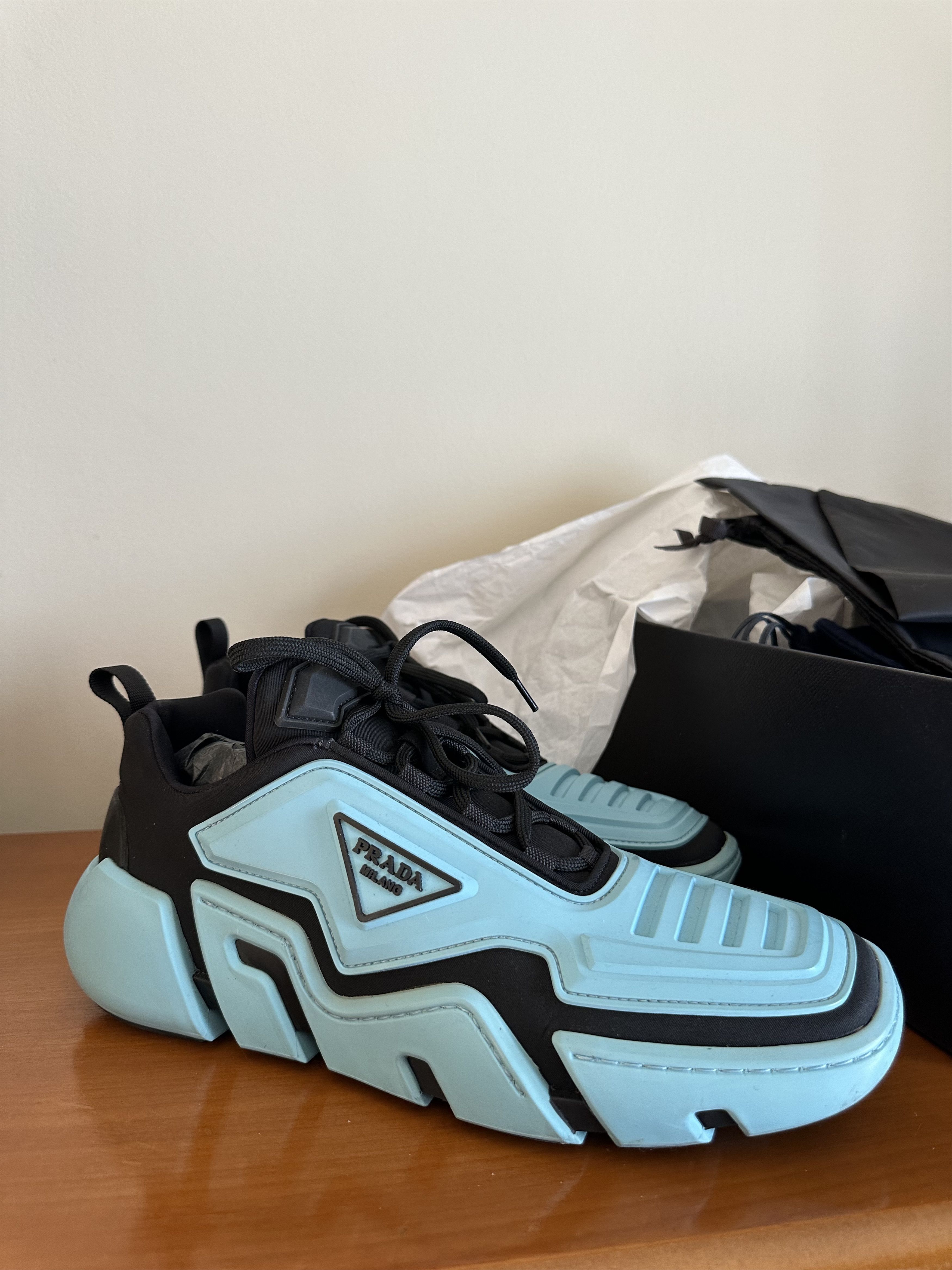 Prada Prada Techno Stretch Segment Show Sneakers Size US 8.5 / EU 41-42 - 9 Thumbnail