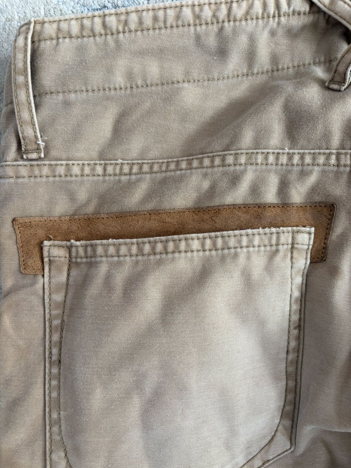 Isamu Katayama Backlash Suede Pocket Oil Stained Bootcut Pant Size US 29 - 10 Thumbnail