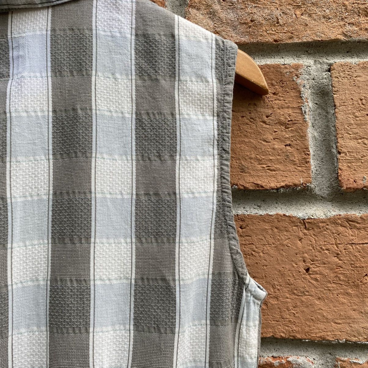 Armani ARMANI JEANS Sleeveless Check Shirt Size M / US 6-8 / IT 42-44 - 10 Thumbnail