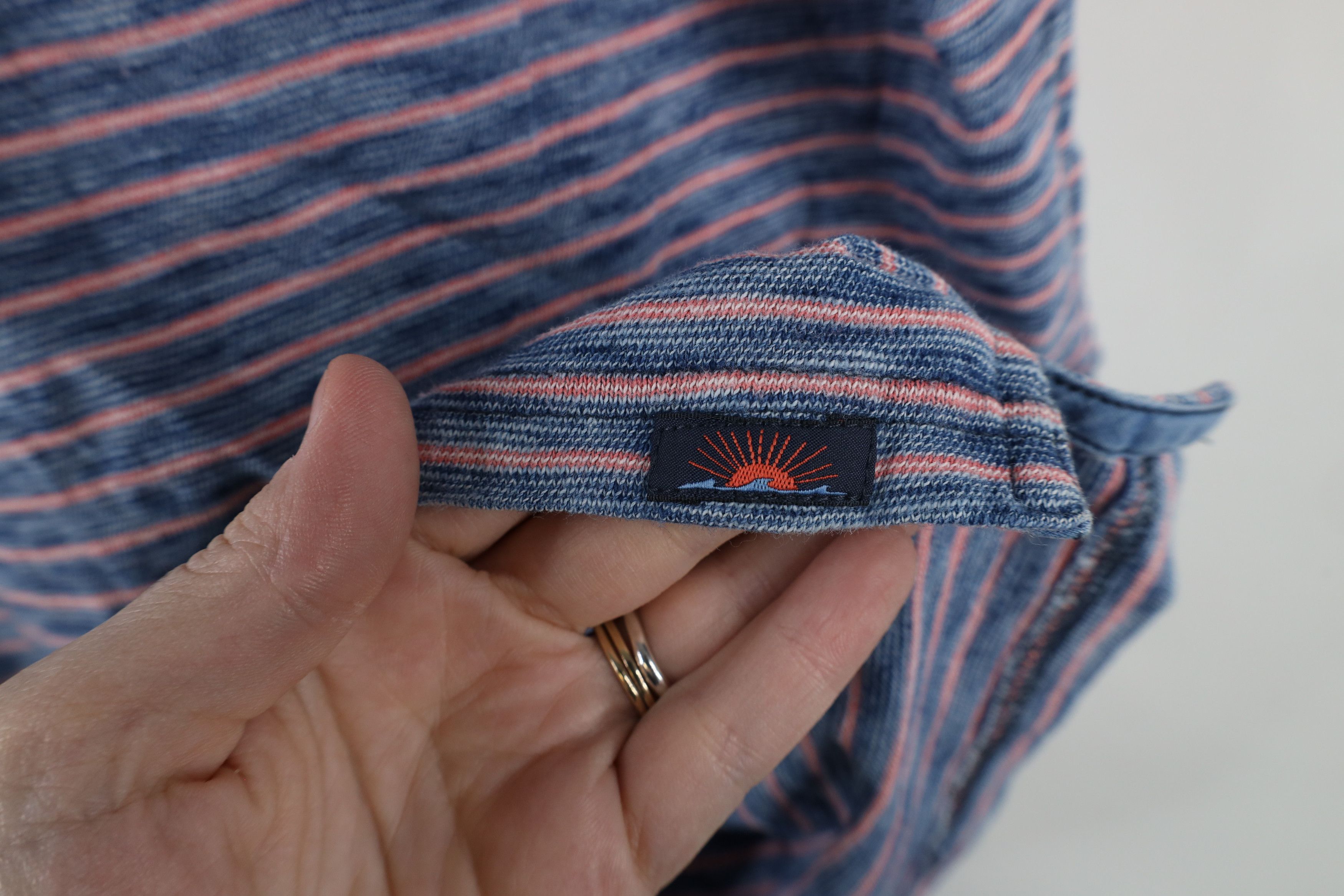 Vintage Faherty Brand Striped Jersey Knit Collared Golf Polo Shirt Size US XL / EU 56 / 4 - 4 Thumbnail