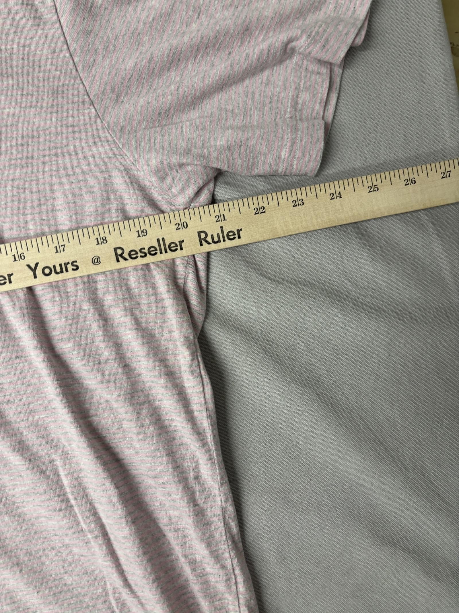 Saks Fifth Avenue Saks Fifth Avenue Mens Polo Pink / Grey Horitzontal Stripe L Size US L / EU 52-54 / 3 - 4 Thumbnail