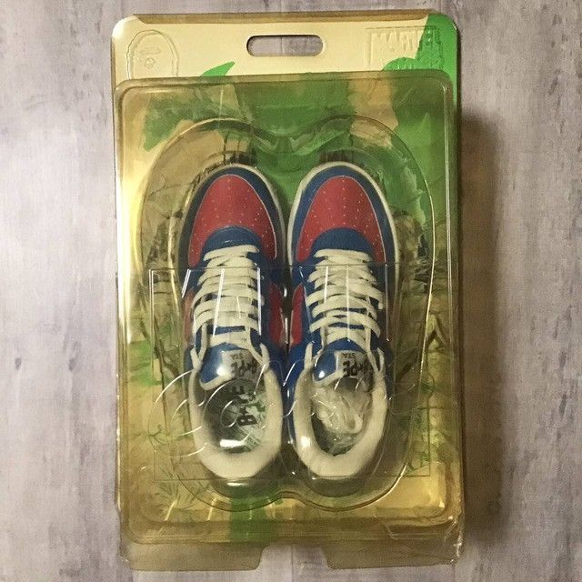 Bape × Marvel Comics × Nigo 2005 Marvel Comics Patent Leather BAPE STA Sneakers NIGO APE Size US 8.5 / EU 41-42 - 1 Thumbnail