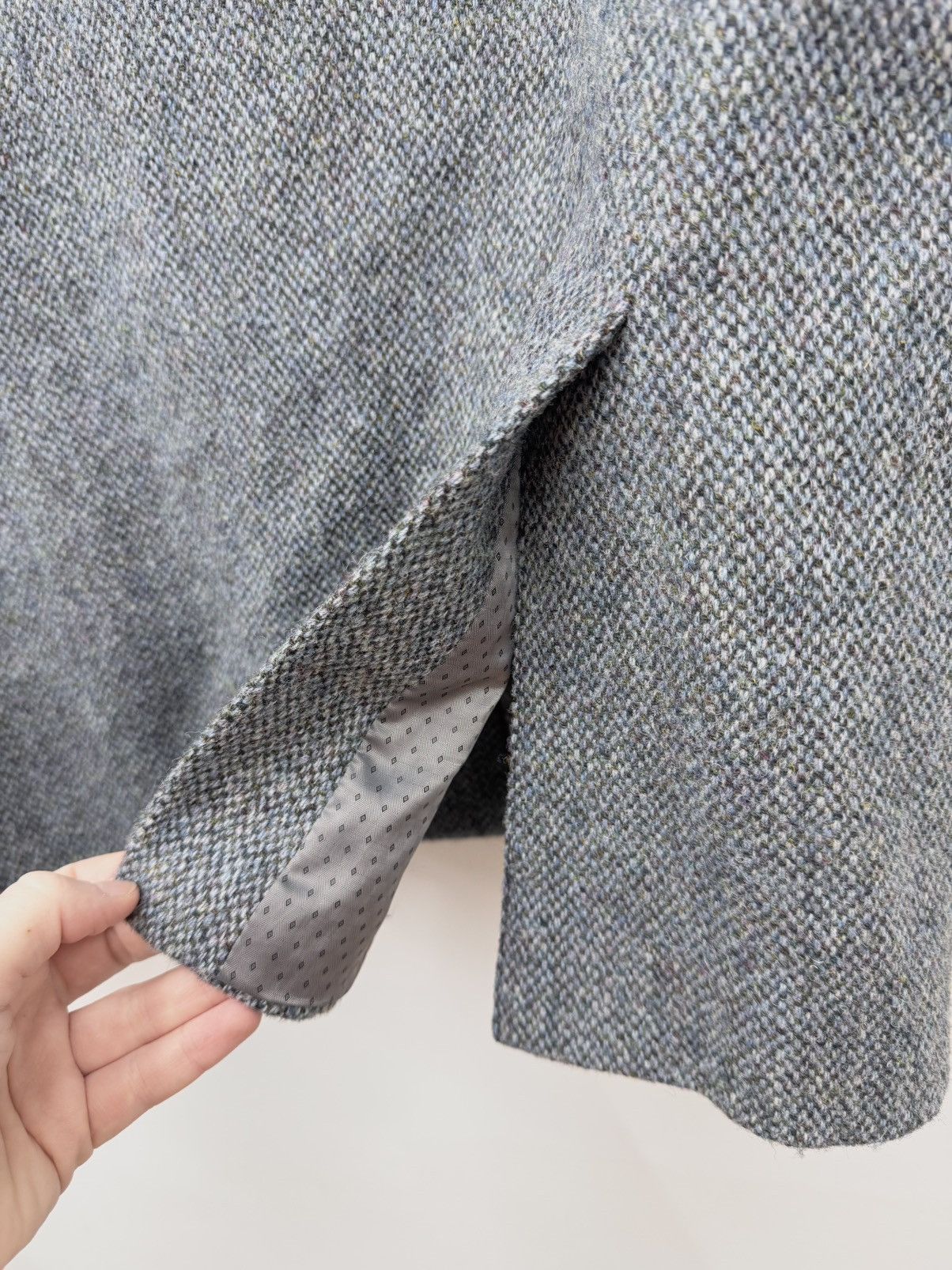 Harris Tweed Harris Tweed Man Wool Blazer Grey Classic Vintage Size 44R Size 44R - 12 Thumbnail