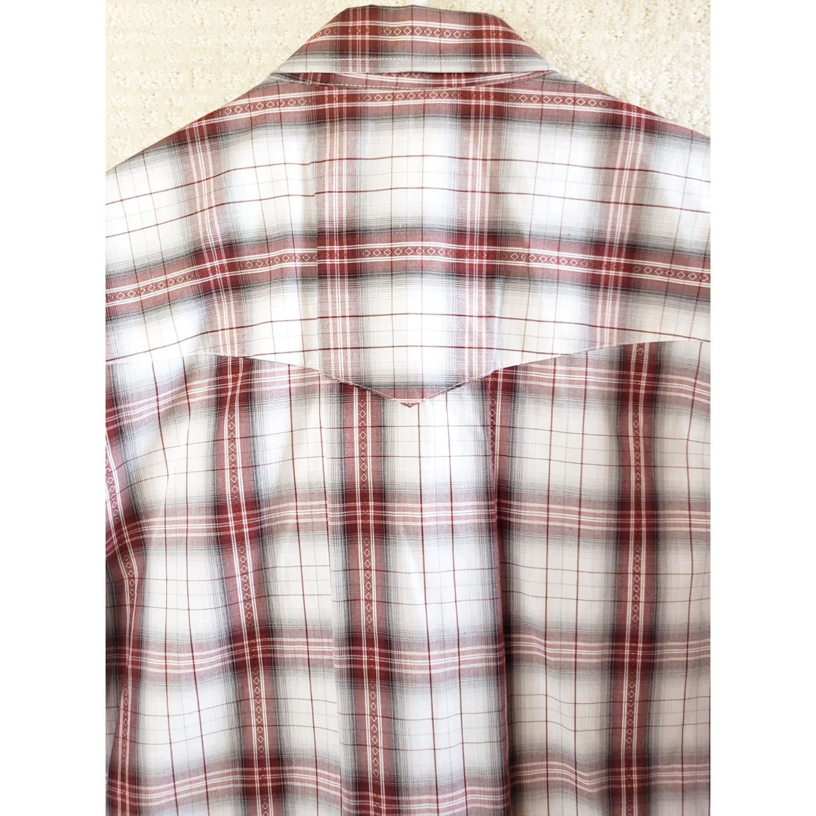 Vintage VINTAGE? No — actually Western Pearl Snap Long Sleeve Plaid Shirt Men 2XL Red Blue Pearl Snap Buttons Button-Up Collared Casual Workwear Size US XXL / EU 58 / 5 - 7 Thumbnail