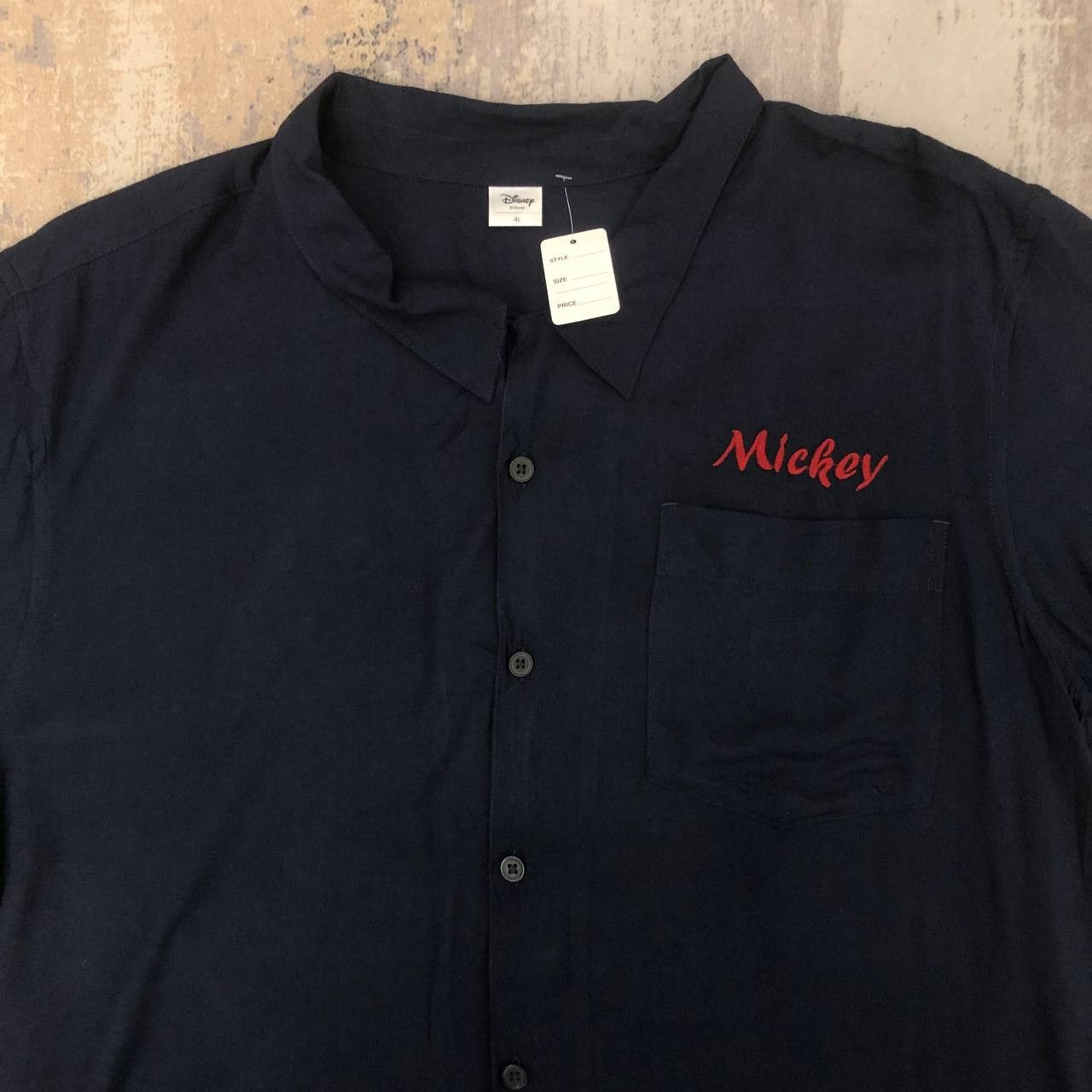 Disney × Vintage T493 RARE MICKEY MOUSE BOWLING SHIRTS Size US XL / EU 56 / 4 - 4 Thumbnail