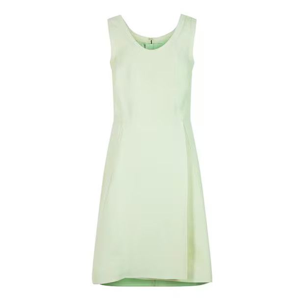 Jil Sander o1g2r1mq1024 Mini Dress in Tea Green Size M / US 6-8 / IT 42-44 - 1 Thumbnail