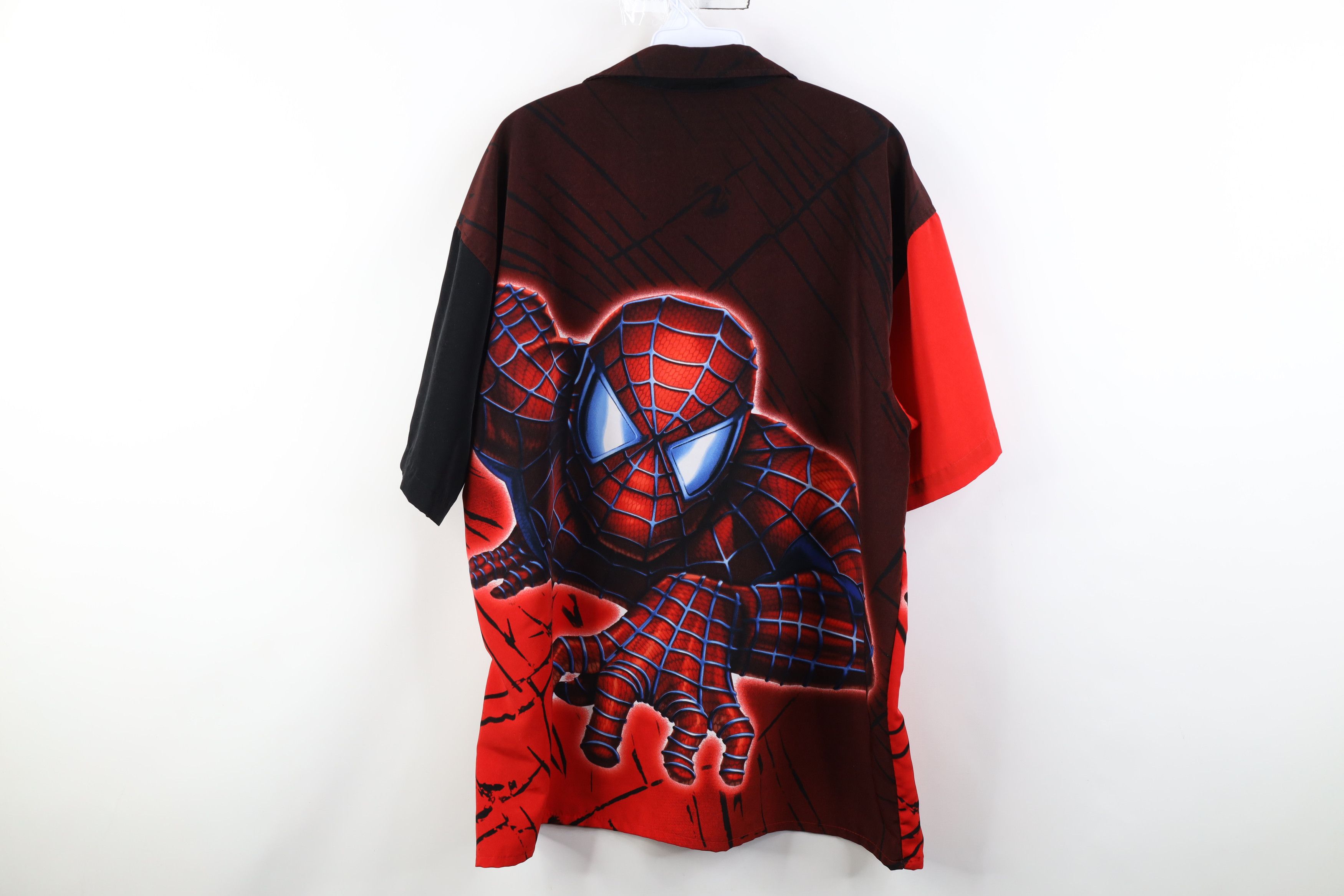 Vintage Vintage Y2K 2002 Marvel Spiderman Collared Button Shirt Size US M / EU 48-50 / 2 - 10 Thumbnail
