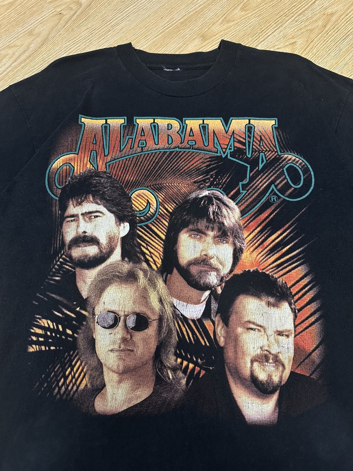 Band Tees Vintage Alabama Band Dancin' On The Boulevard 90s Tour A553 Size US L / EU 52-54 / 3 - 2 Thumbnail