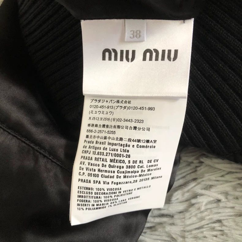 Miu Miu Miu Miu size 38 Neck rhinestone coat Size S / US 4 / IT 40 - 6 Thumbnail