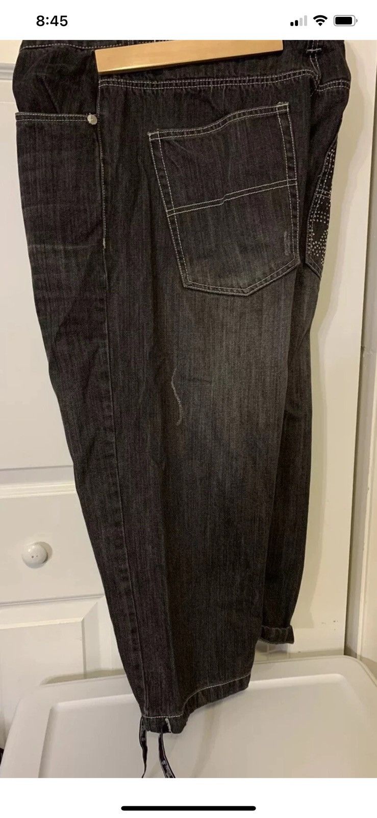 Vintage Vtg Miskeen jeans mens Sz 40 X 22 black Size US 40 / EU 56 - 8 Thumbnail