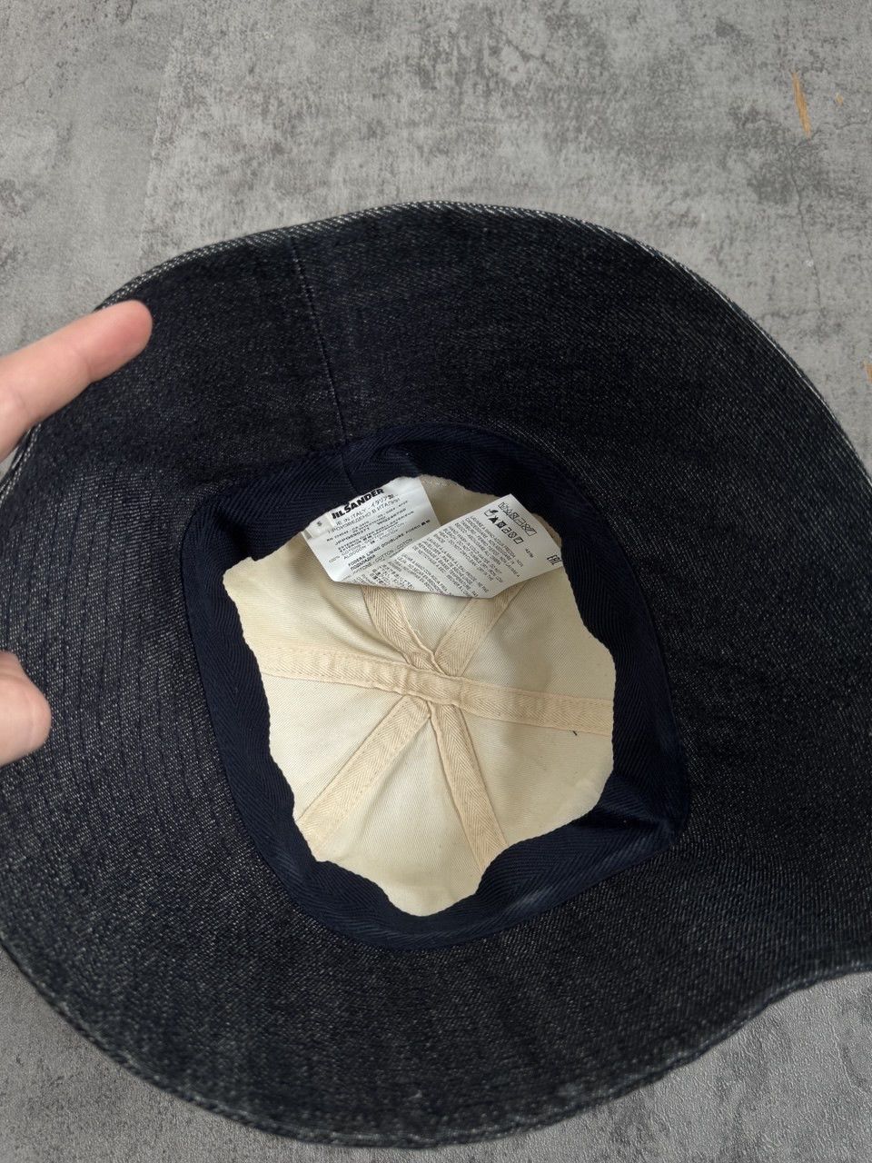 Jil Sander Jil Sander Blue Denim Bucket Hat Size Small Size ONE SIZE - 5 Thumbnail