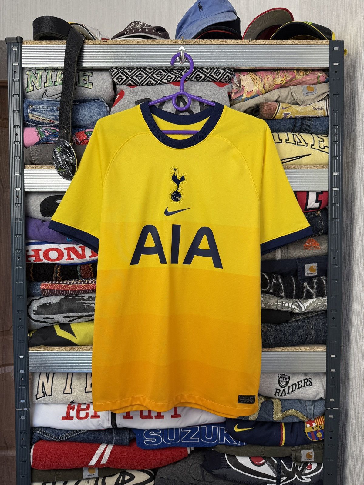 Nike Tottenham Nike AIA swoosh away jersey Shirt tee vintage Size US M / EU 48-50 / 2 - 1 Thumbnail