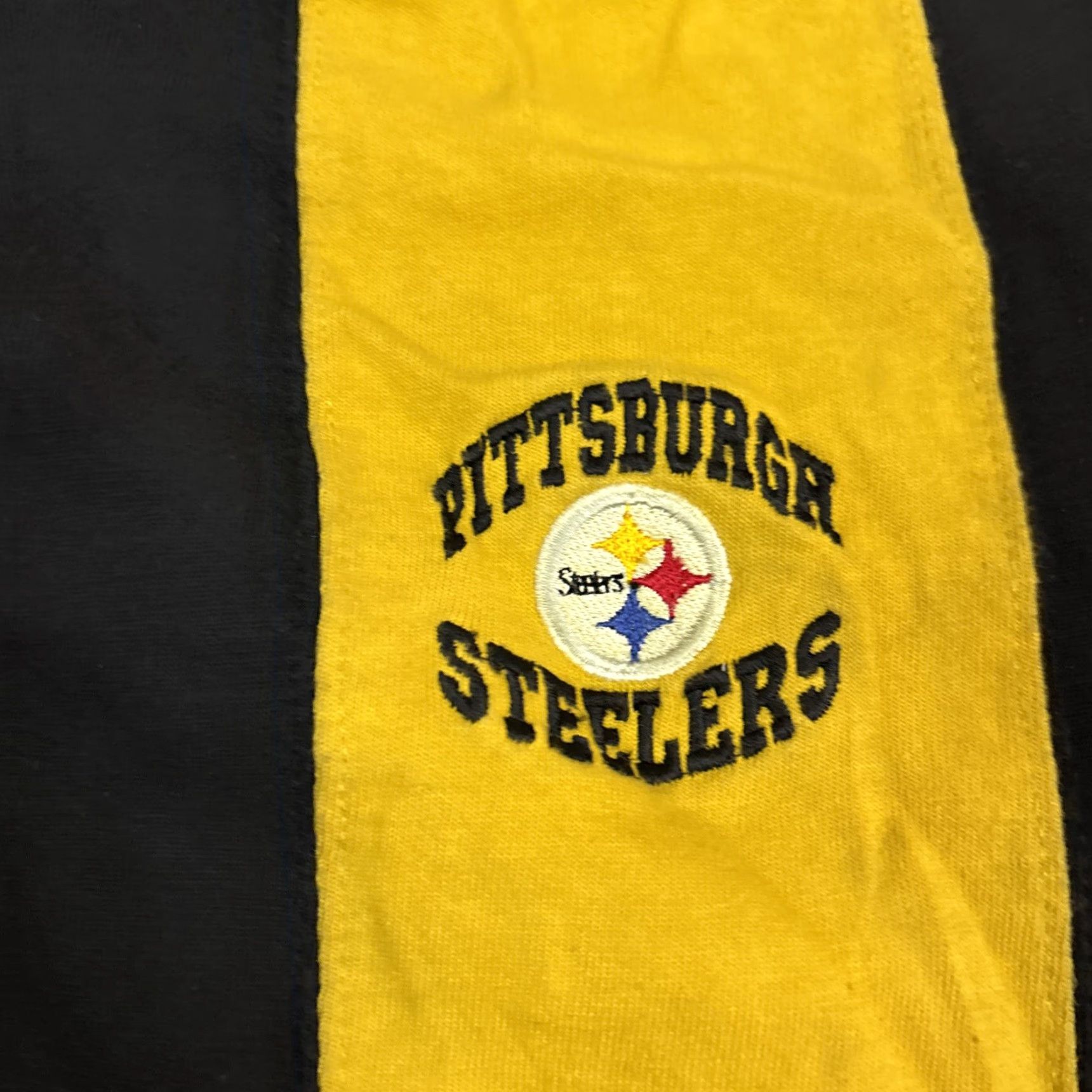 Vintage VINTAGE Edge Pittsburgh Steelers Long Sleeve Rugby Polo Collared 1999 Large Stripe Mens L Black Size US L / EU 52-54 / 3 - 2 Thumbnail