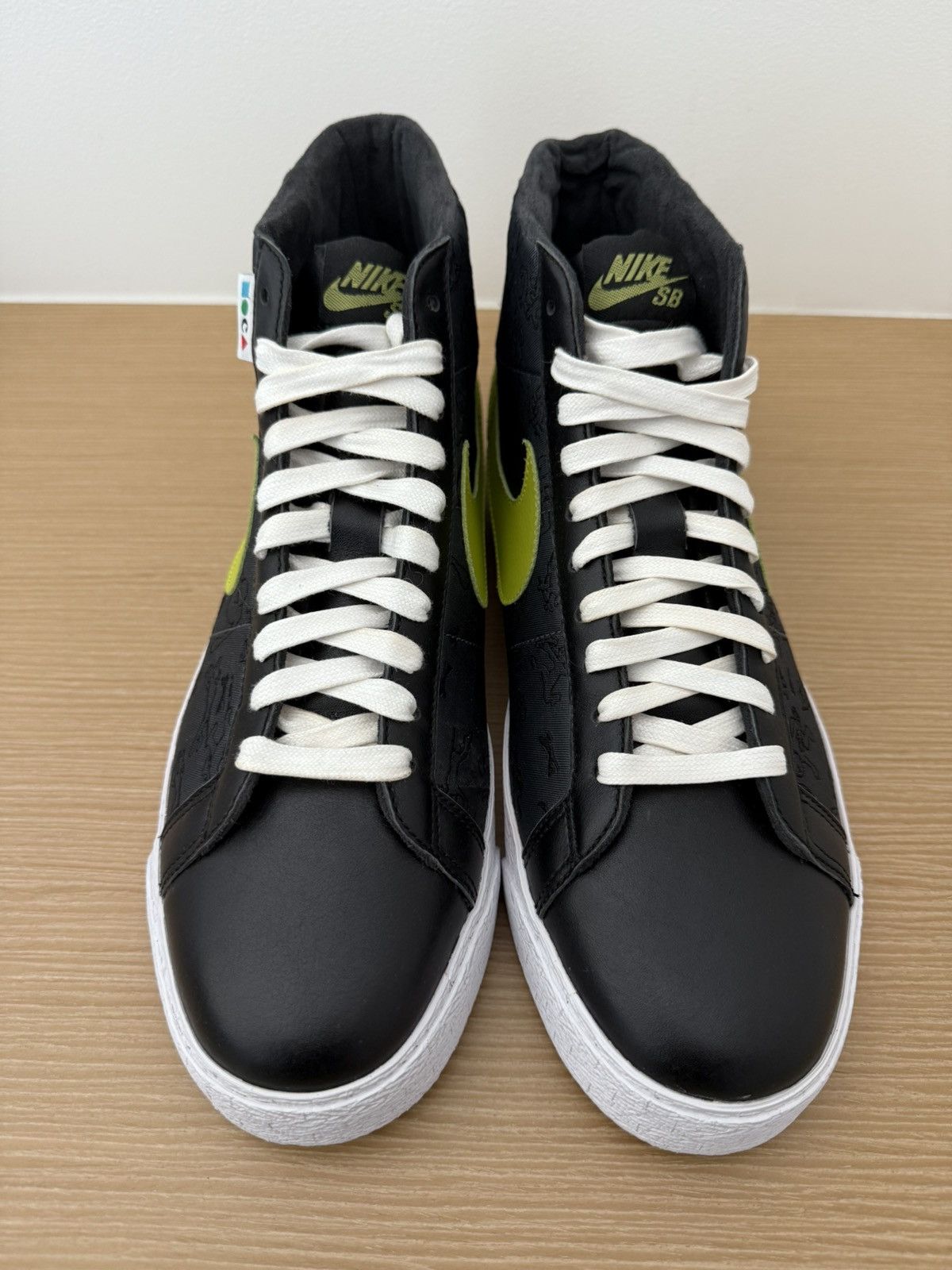 Nike MOCA X LANCE MOUNTAIN X BLAZER SB 'BRIGHT CACTUS' SAMPLE Size US 11 / EU 44 - 3 Thumbnail
