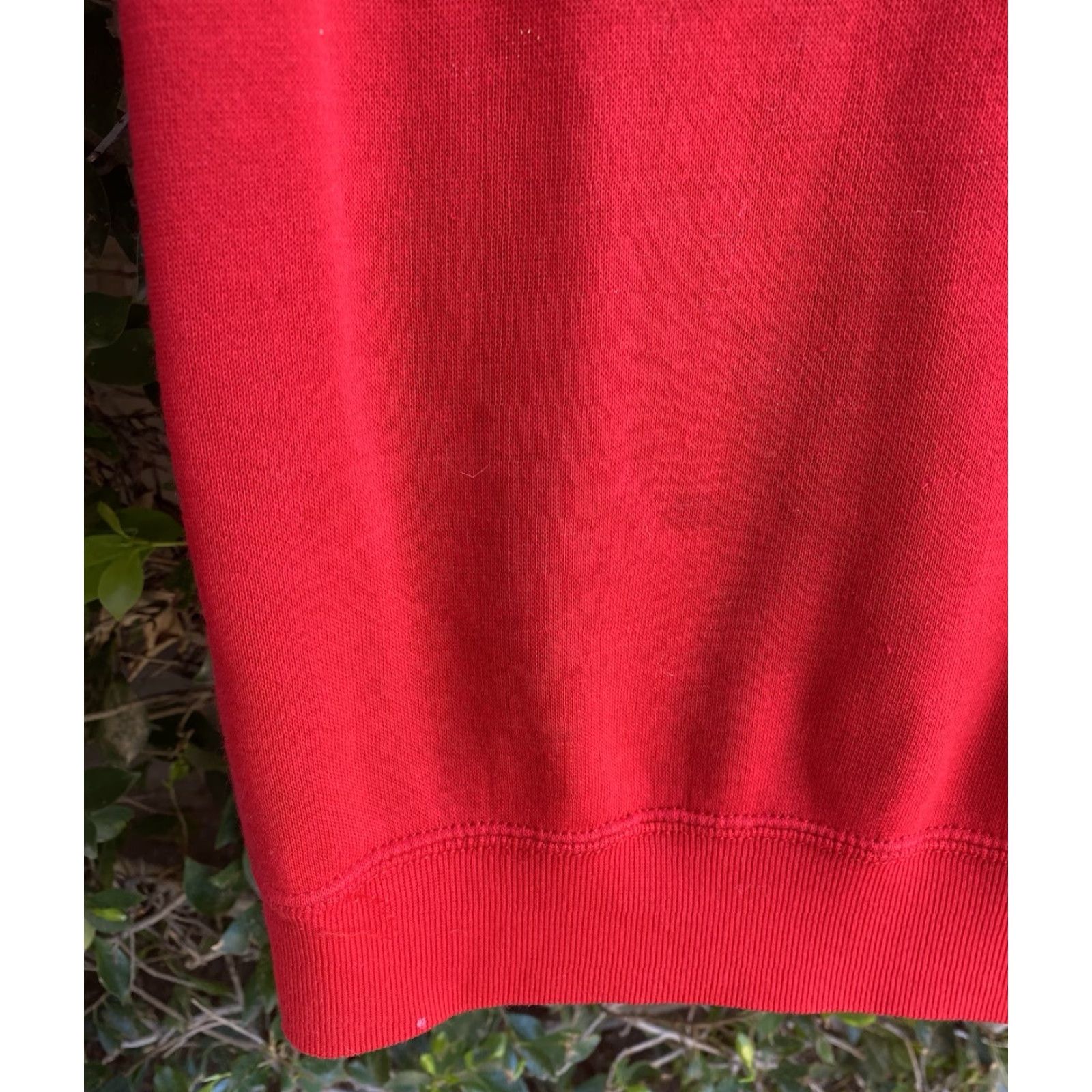 Vintage VINTAGE Short Sleeve Raglan Sweater Creslan Acrylic Worn Paint Stains Size L XL Red Mens Pullover Sweatshirt Size US XL / EU 56 / 4 - 4 Thumbnail