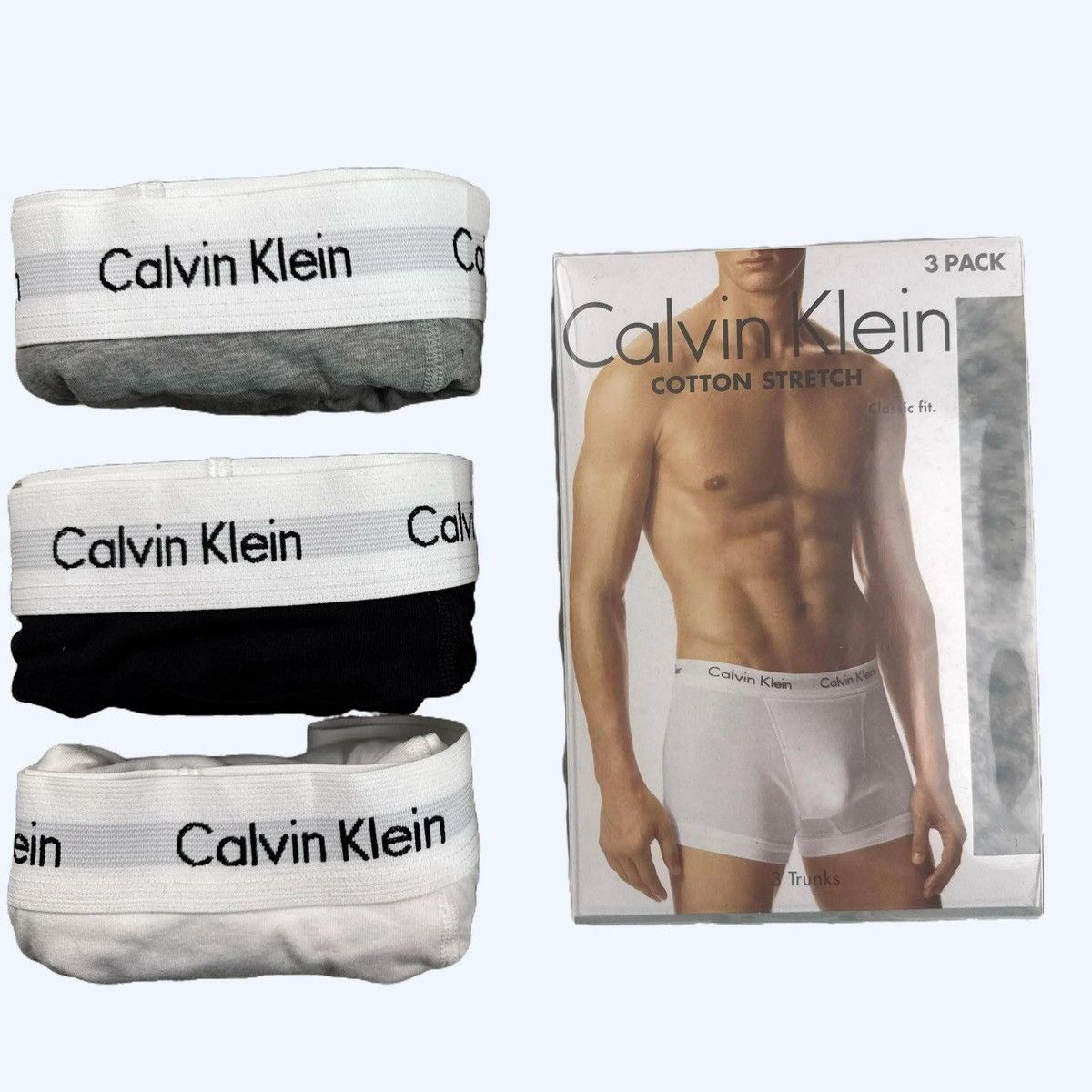 Other calvin klein mens boxers short 3 in pack bwg Size US 32 / EU 48 - 1 Thumbnail