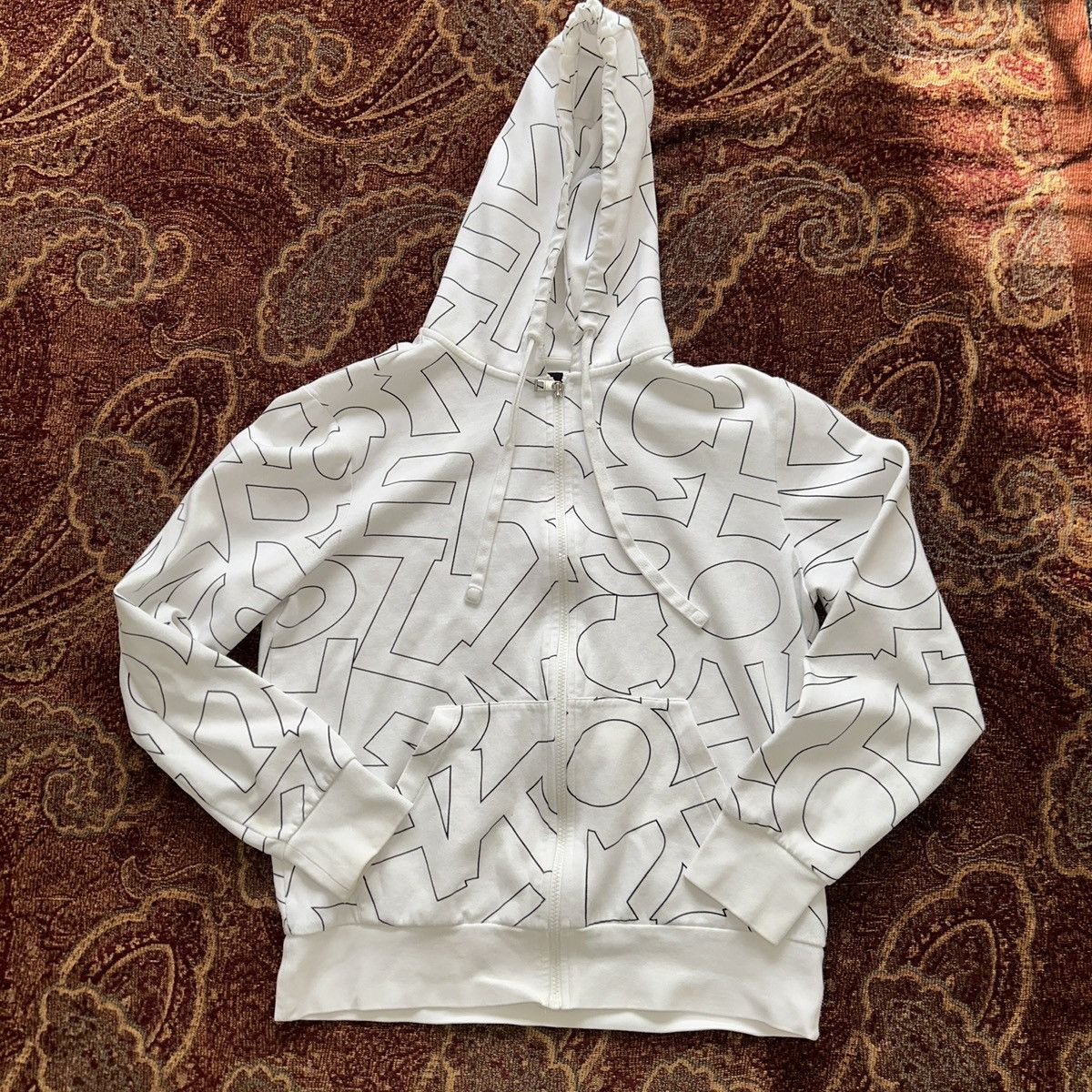 Michael Kors Michael Kors White Zip Up Sweater in Women’s Medium Size M / US 6-8 / IT 42-44 - 4 Thumbnail
