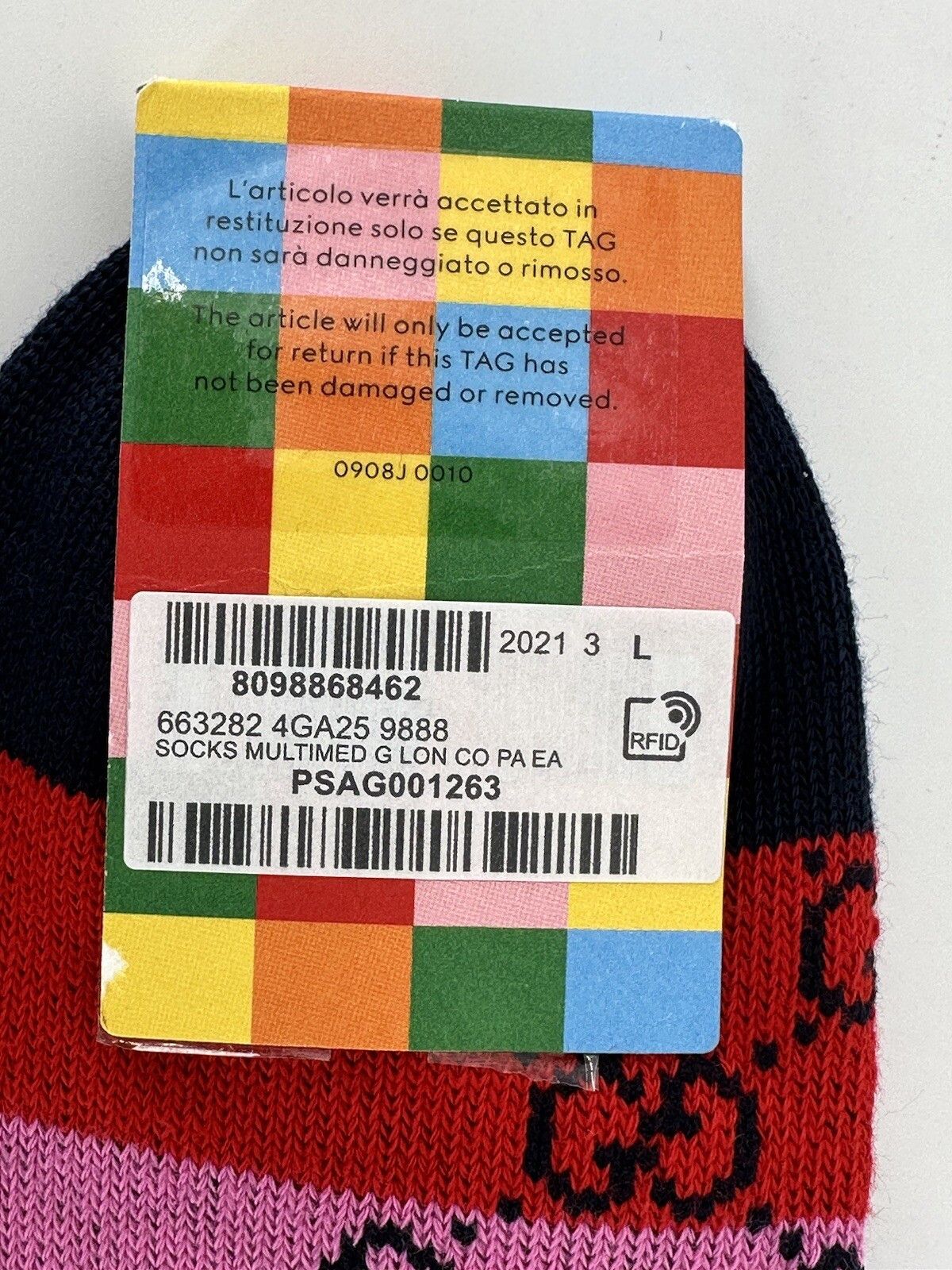 Gucci New Gucci Socks Size-40-41 / L /US- 10-11 Size ONE SIZE - 2 Thumbnail
