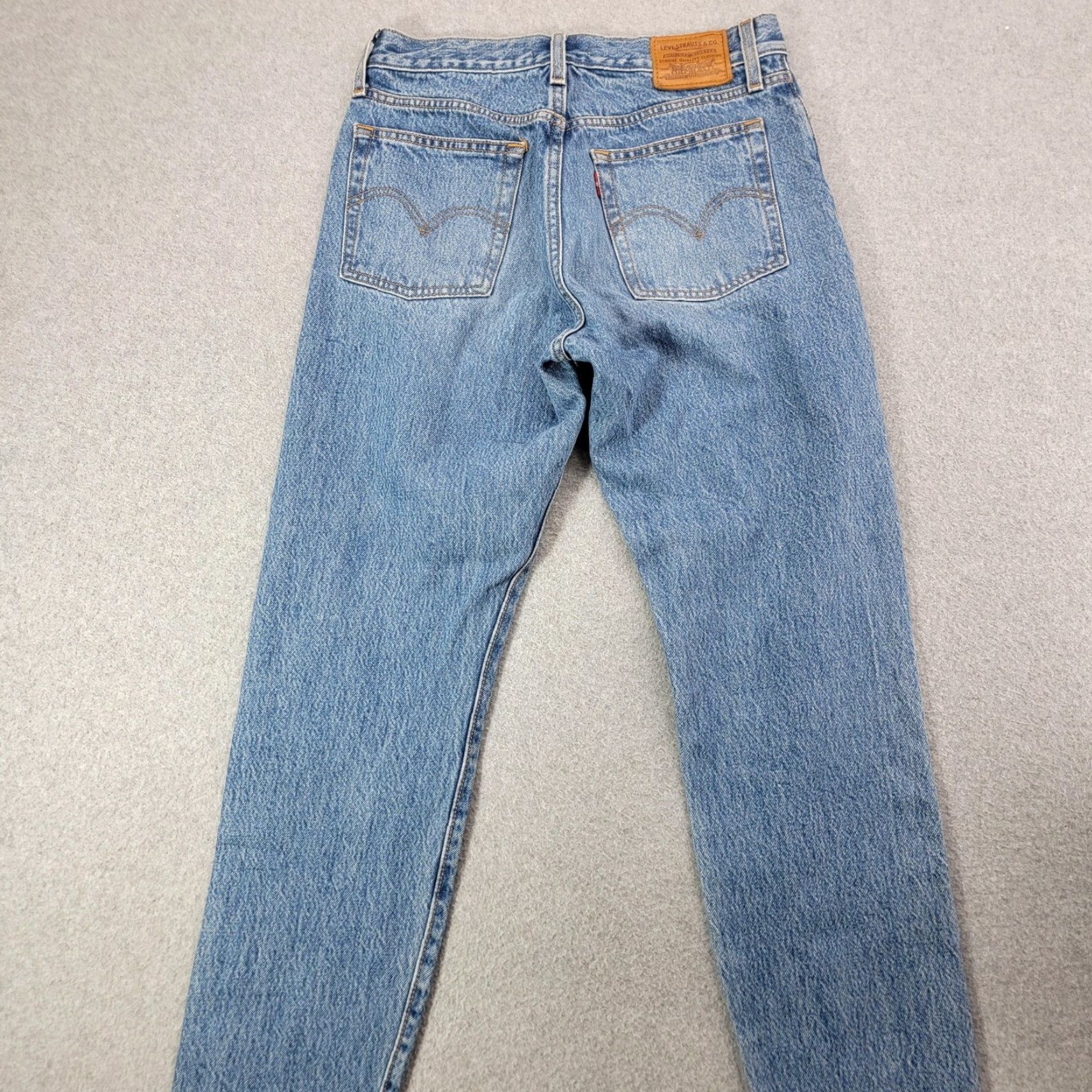 Levi's Levi's Jeans Womens 27 Blue Wedgie High Rise Button Fly Distressed Raw Hem Jeans Size 27" / US 4 / IT 40 - 5 Thumbnail