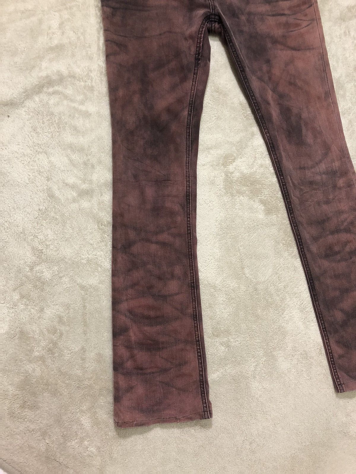 Vintage 🔥 Vintage Wild Party Burning Flame Punk Jeans Size US 31 - 3 Thumbnail