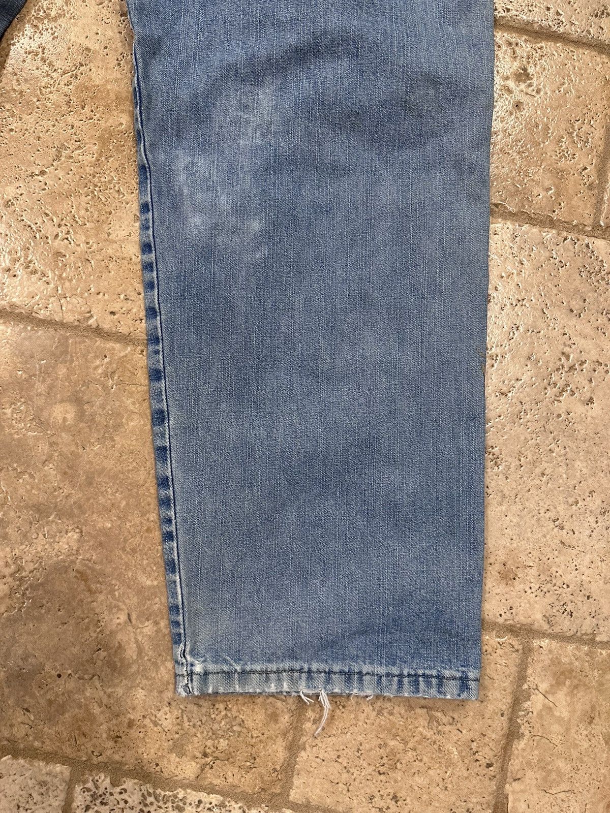 Vintage × Wrangler Vintage WRG Wrangler Distressed Blue Carpenter Denim Jeans Size US 32 / EU 48 - 5 Thumbnail
