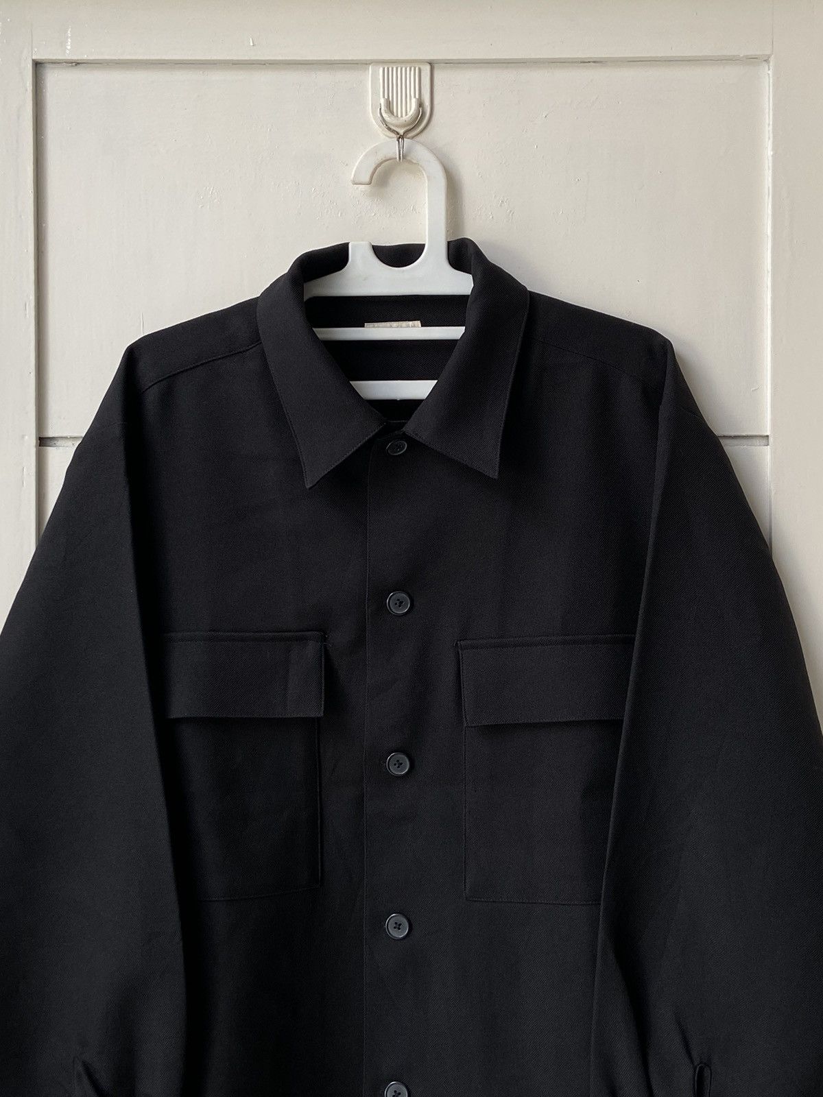 GU GU Black Boxy Oversize Black Outer Shirt Size US L / EU 52-54 / 3 - 2 Thumbnail