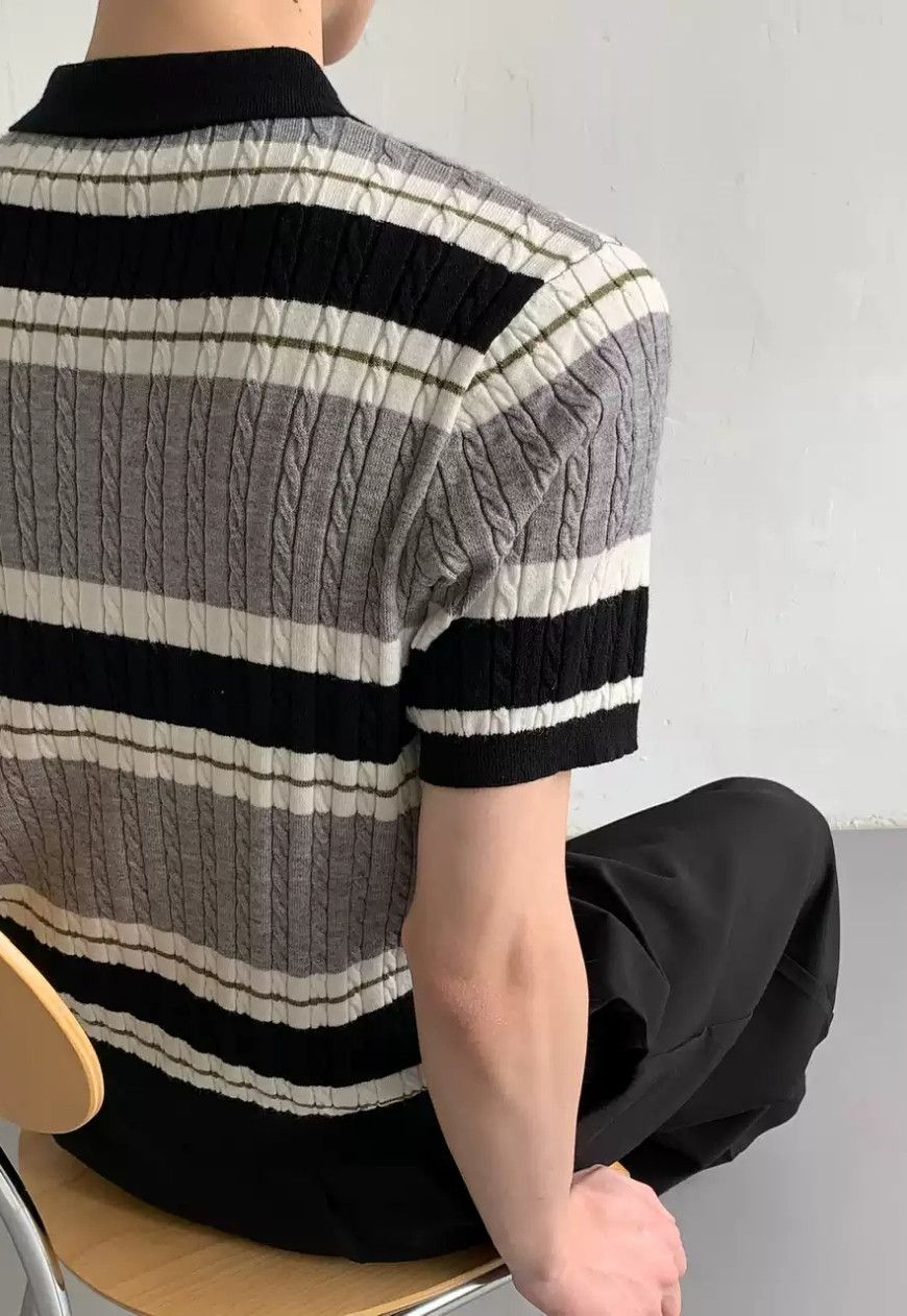 Other Men's Vintage Stripe Knit Polo Size US M / EU 48-50 / 2 - 4 Thumbnail