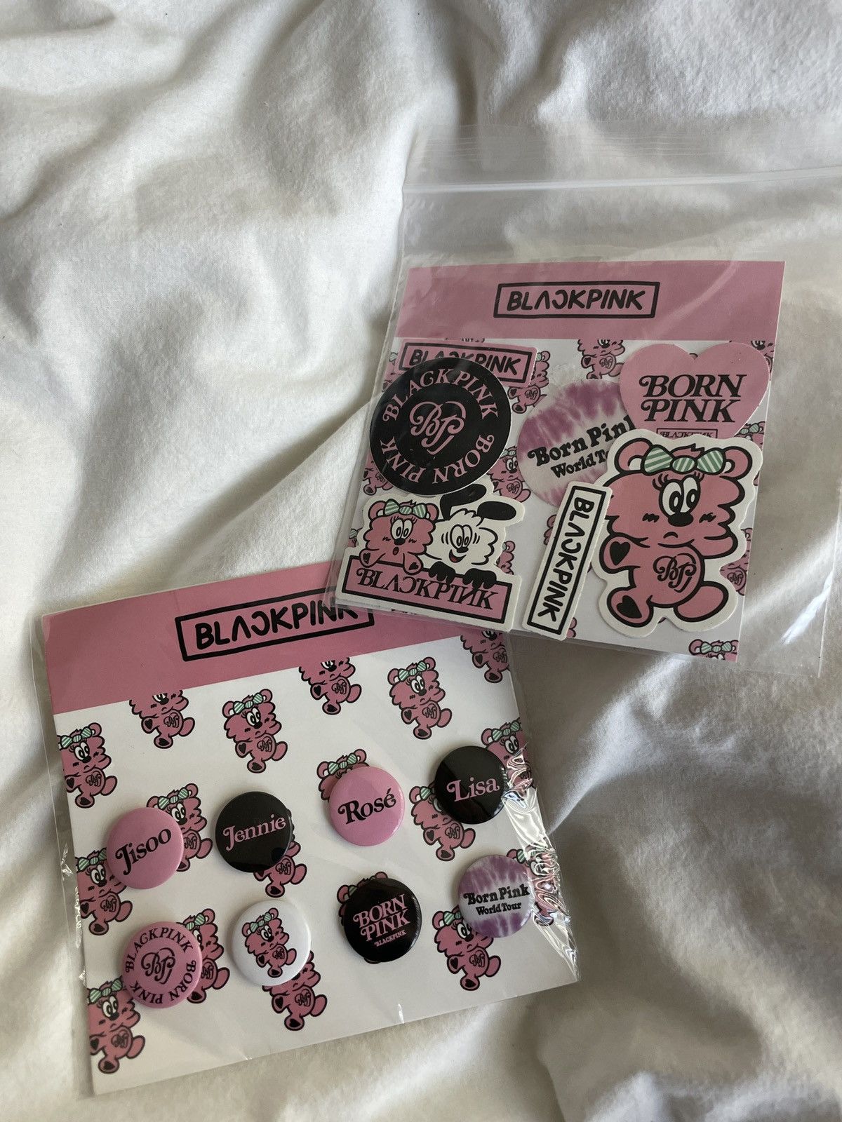 image of Girls Dont Cry Girls Don’T Cry Verdy Black Pink Pin & Stickers, Men's