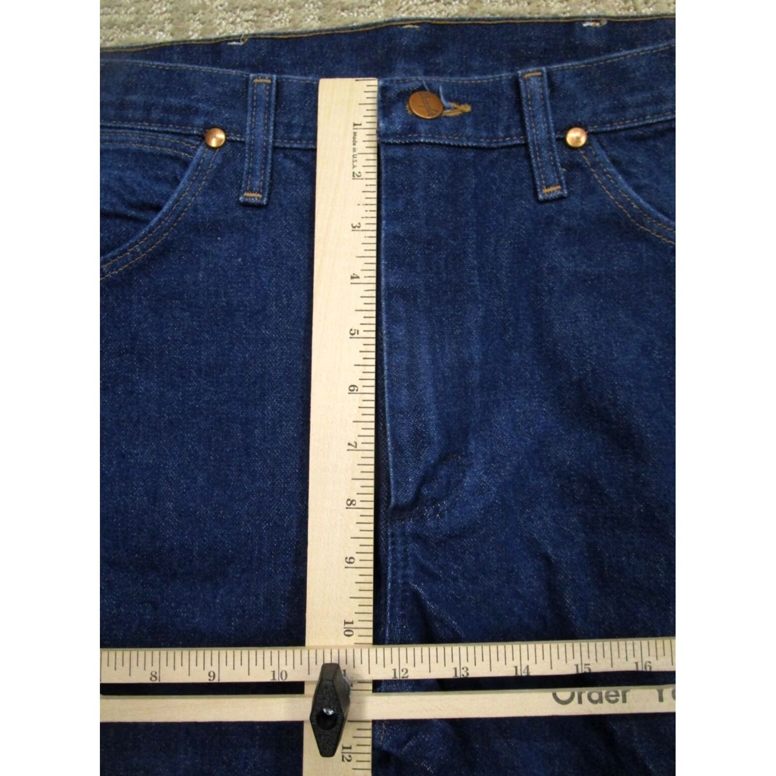 Wrangler Wrangler Jeans Men 32x30 Blue Cowboy Cut Slim Fit Western Pants Dark Wash Denim Size US 32 / EU 48 - 6 Thumbnail