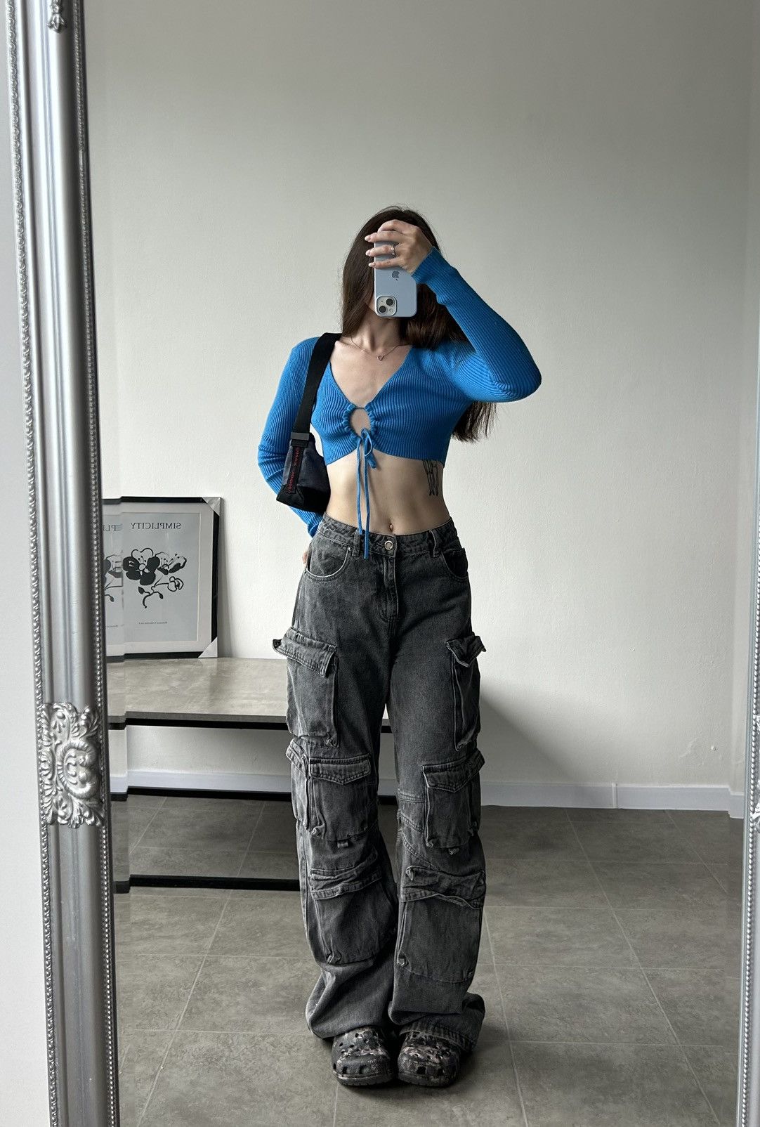 Other Crazy Multipocket Cargo Jeans Avant Garde Y2K Size 28" / US 6 / IT 42 - 10 Thumbnail