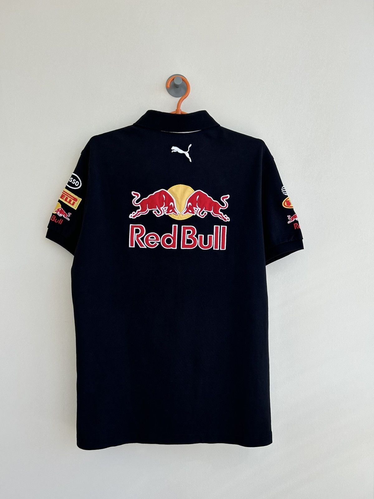 Red Bull × Vintage Vintage Red Bull Racing Puma Formula Uno Rugby Polo T-Shirt Size US L / EU 52-54 / 3 - 3 Thumbnail