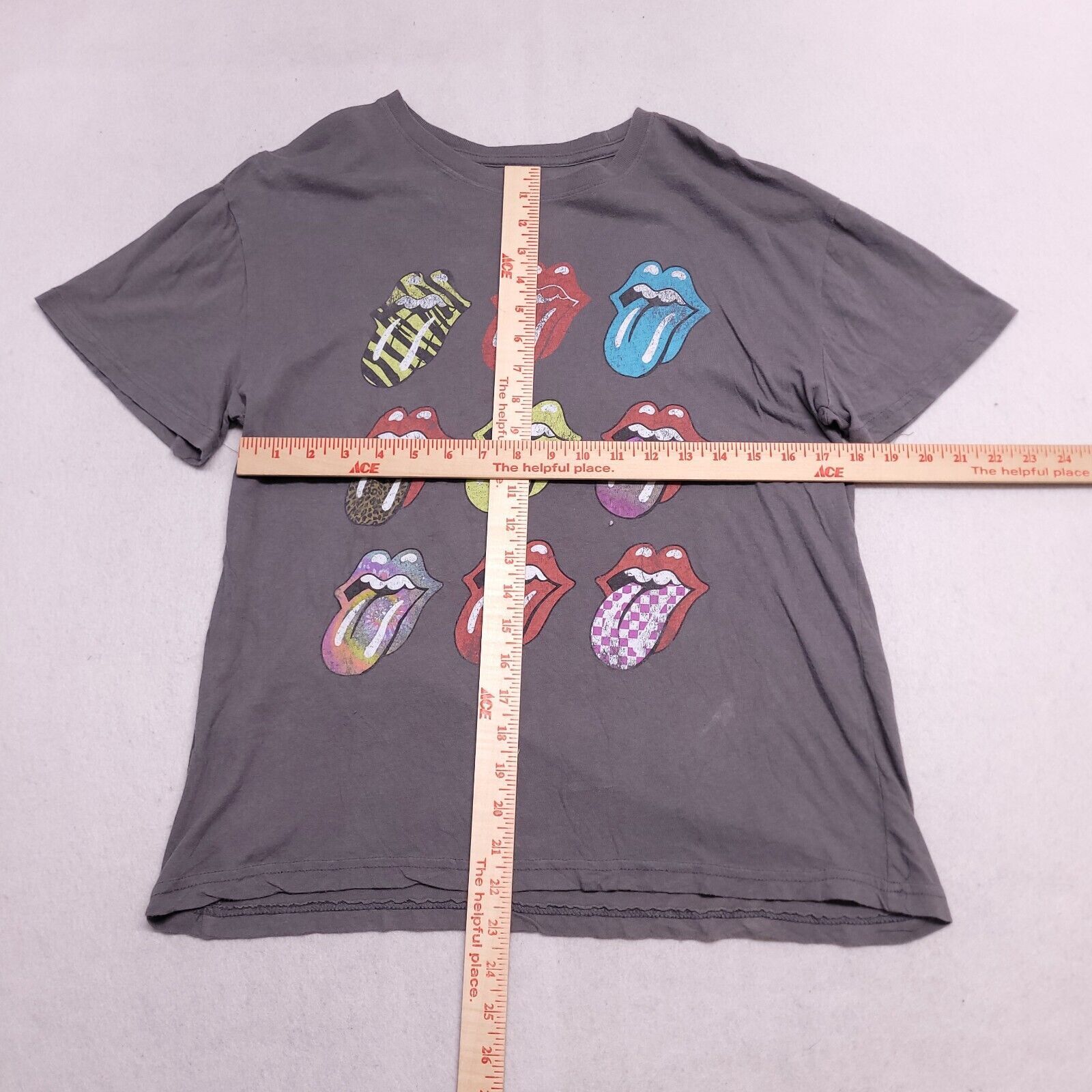 The Rolling Stones The Rolling Stones Graphic T-Shirt Adult Mens Size M Gray Size US M / EU 48-50 / 2 - 7 Thumbnail