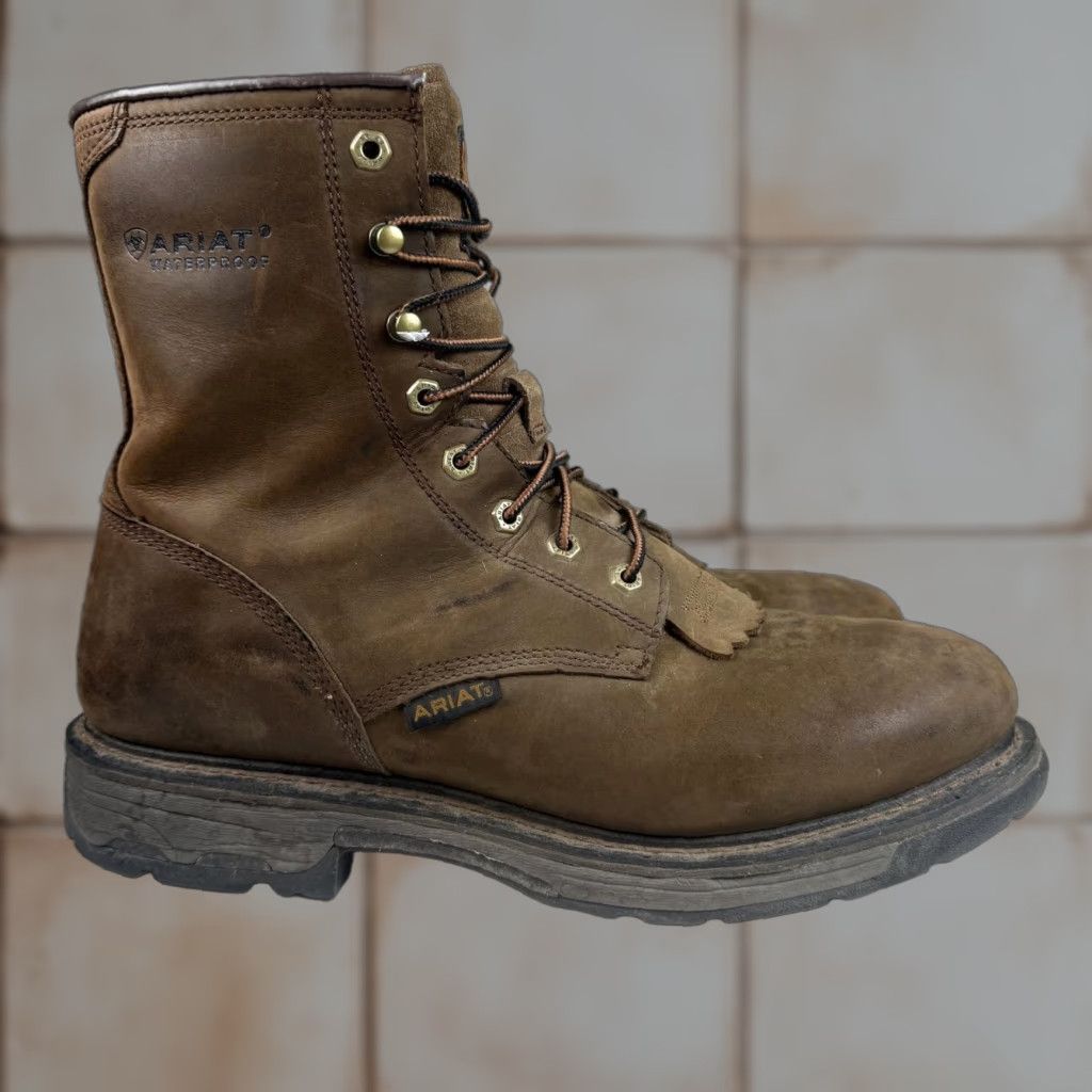 Ariat Ariat WorkHog H2O 8" Comp Toe Work Boot Brown Men's Size 13EE Boots Mens Brown Ariat WorkHog H2O 8" Comp Toe Work Boot Brown Mens Size 13EE Size US 13 / EU 46 - 1 Thumbnail