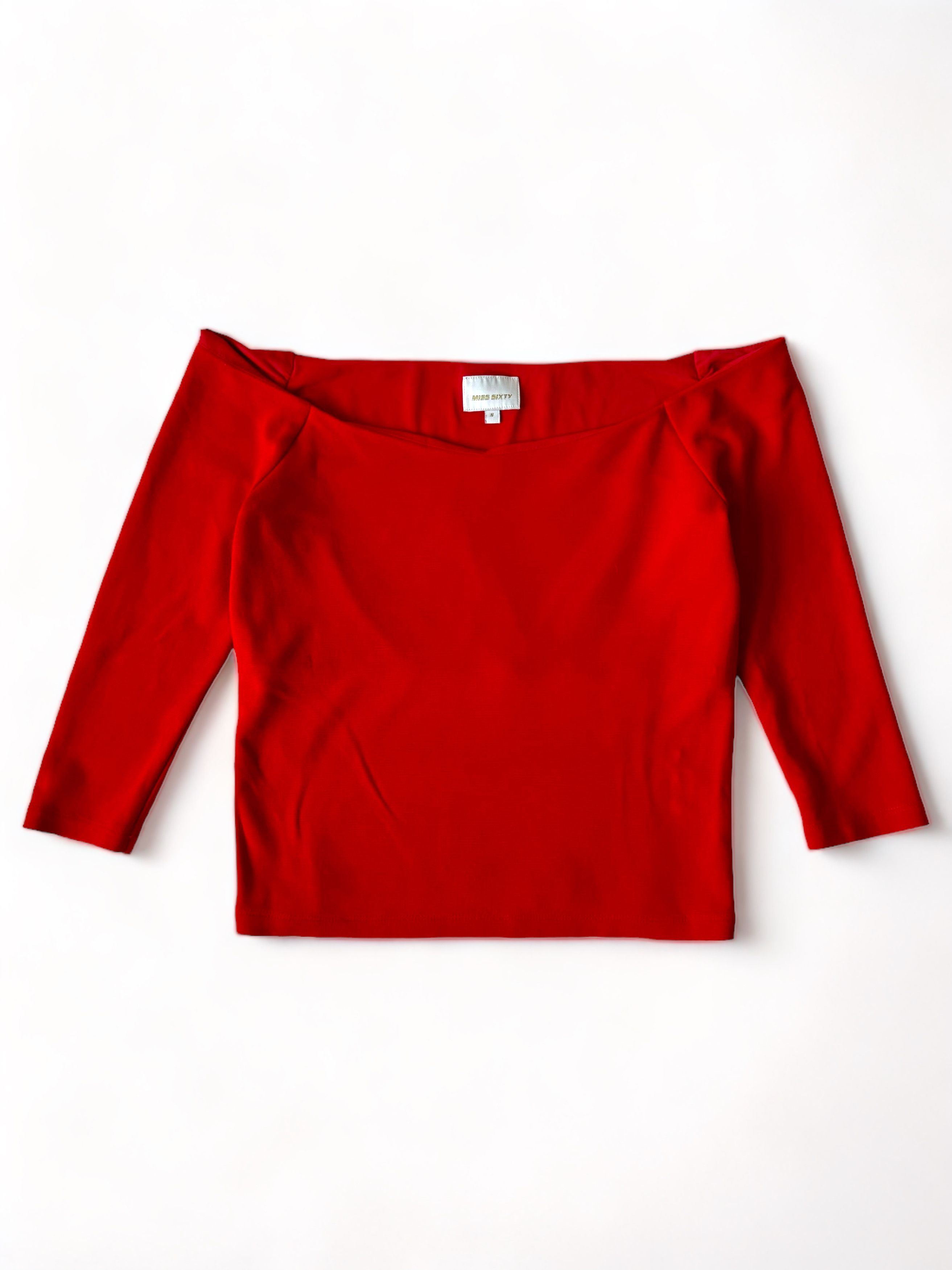 Miss Sixty y2k Miss Sixty Open Shoulder Top (S) Size S / US 4 / IT 40 - 1 Thumbnail