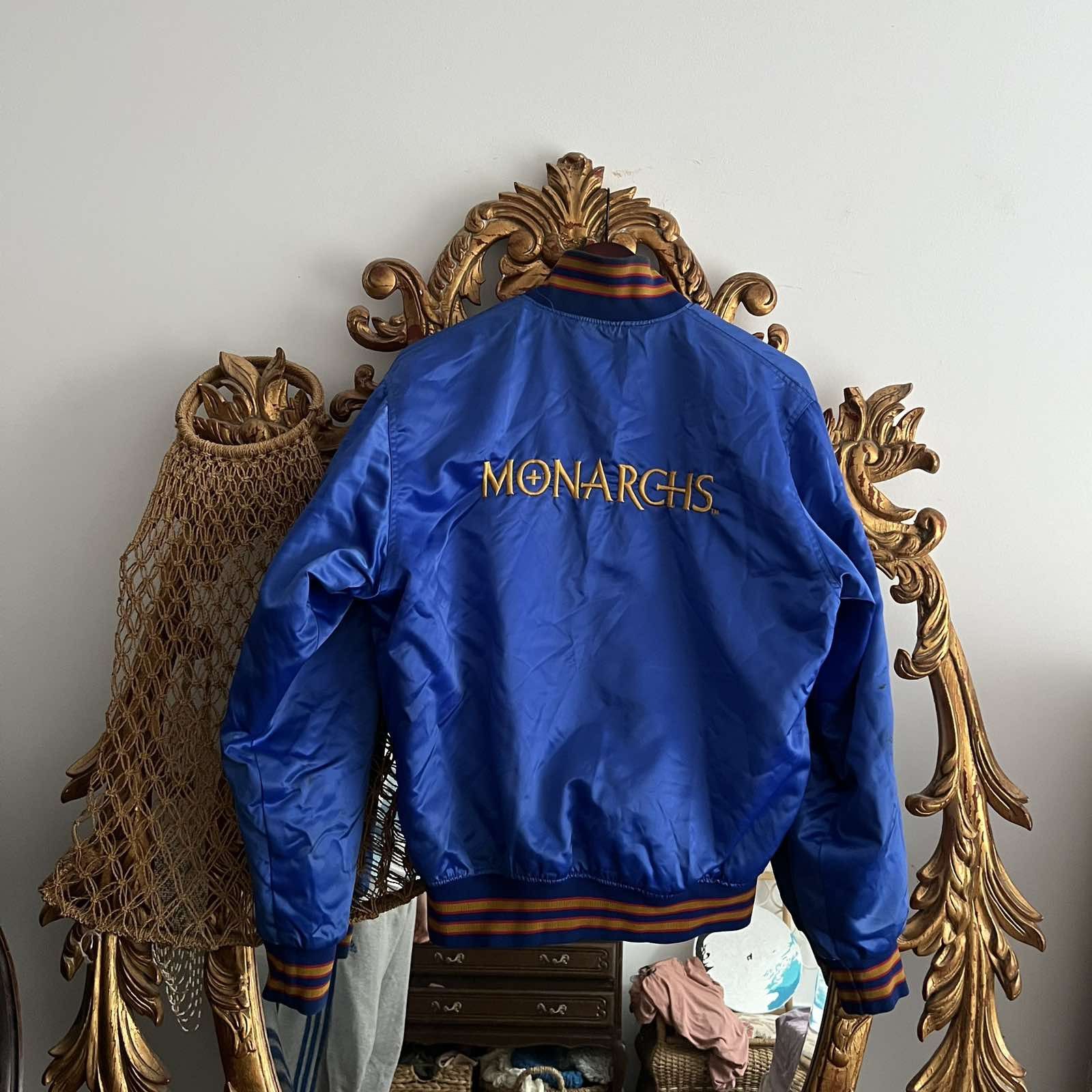 NFL Vintage NFL London Monarchs World League Bomber Jacket Size US M / EU 48-50 / 2 - 2 Thumbnail