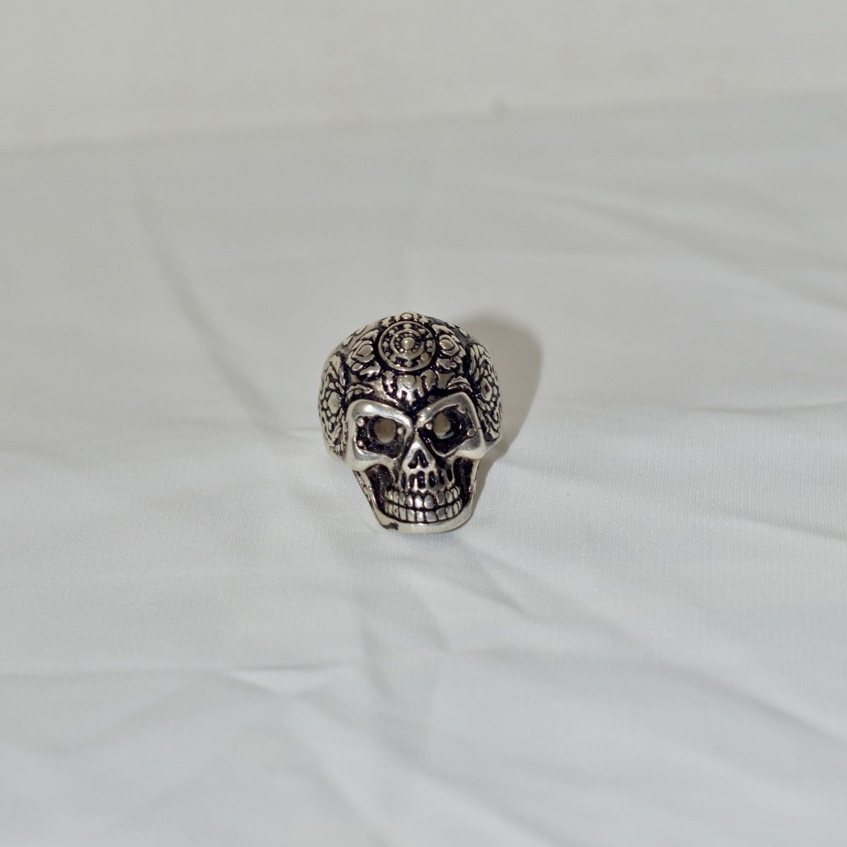 Other Skull silver 925 Ring Size ONE SIZE - 4 Thumbnail