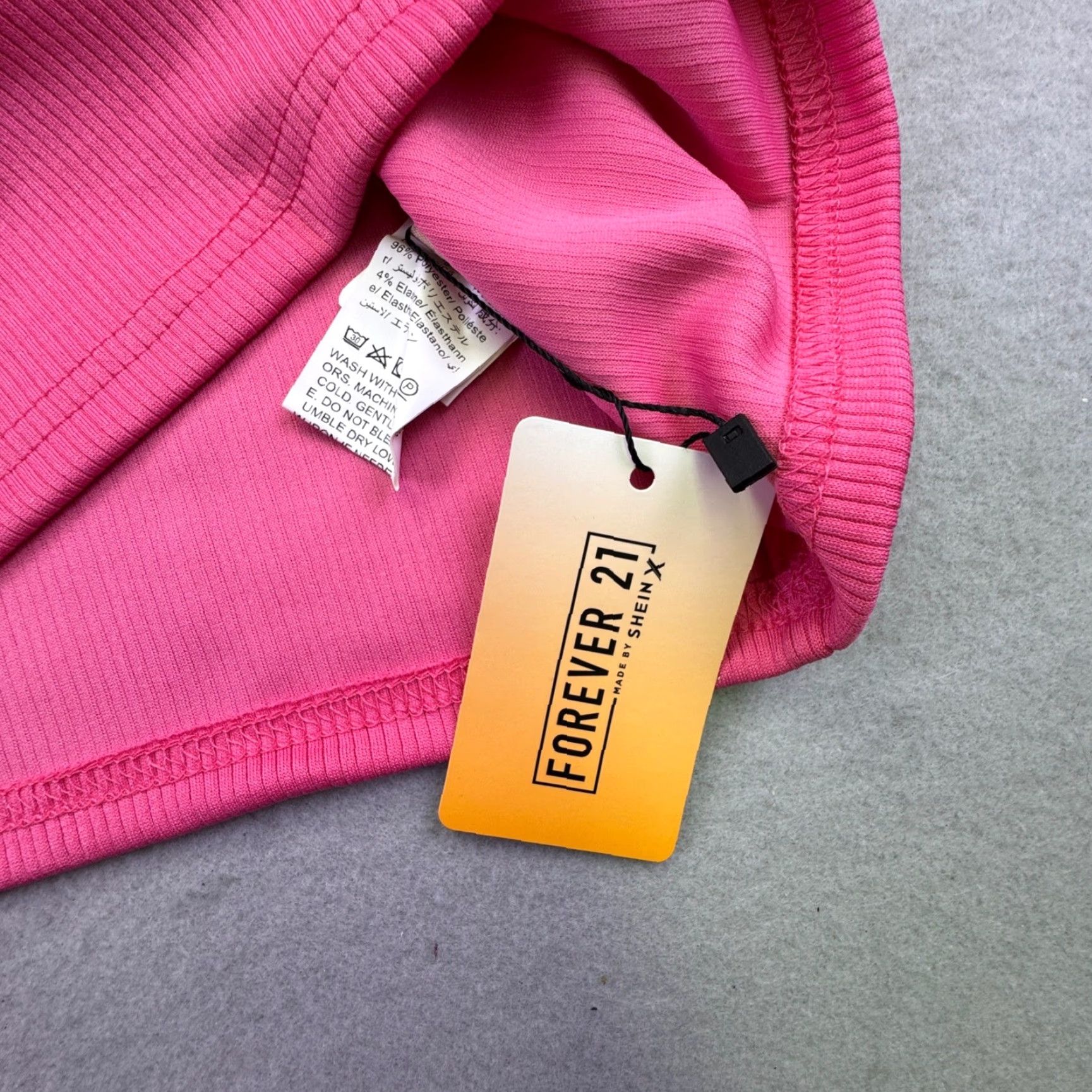 Forever 21 Forever 21 Dress Women's M Pink Mini Bodycon Sleeveless Cut Out Ribbed Crew Neck Party/Cocktail Summer Vintage: No Size M / US 6-8 / IT 42-44 - 2 Thumbnail