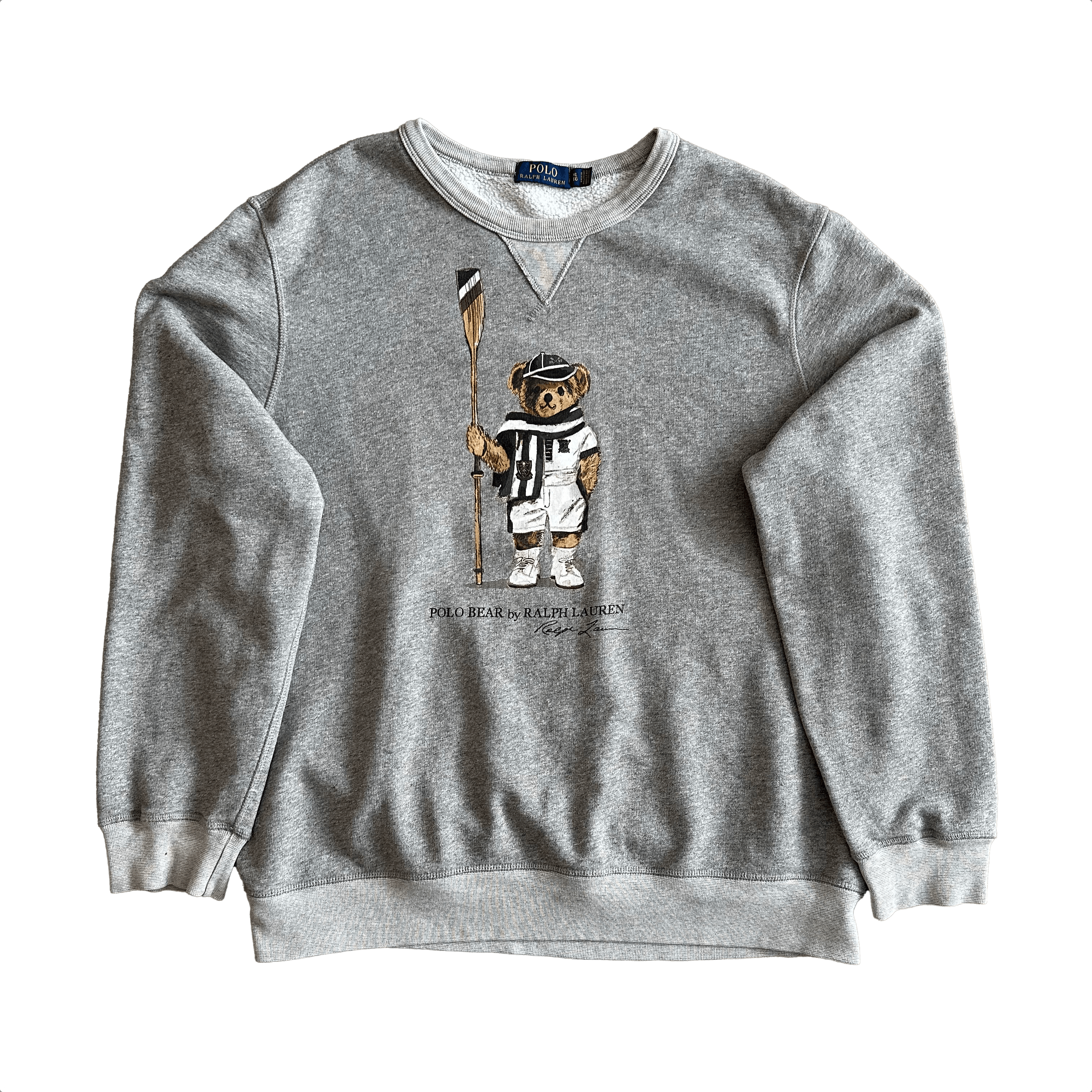 Polo Ralph Lauren Polo Ralph Lauren Gray Crewneck Sweatshirt XL Size US XL / EU 56 / 4 - 1 Thumbnail