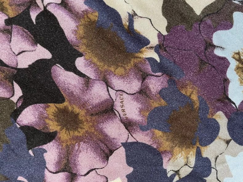 Versace Versace Mulberry silk floral sweater Size XL / US 12-14 / IT 48-50 - 3 Thumbnail