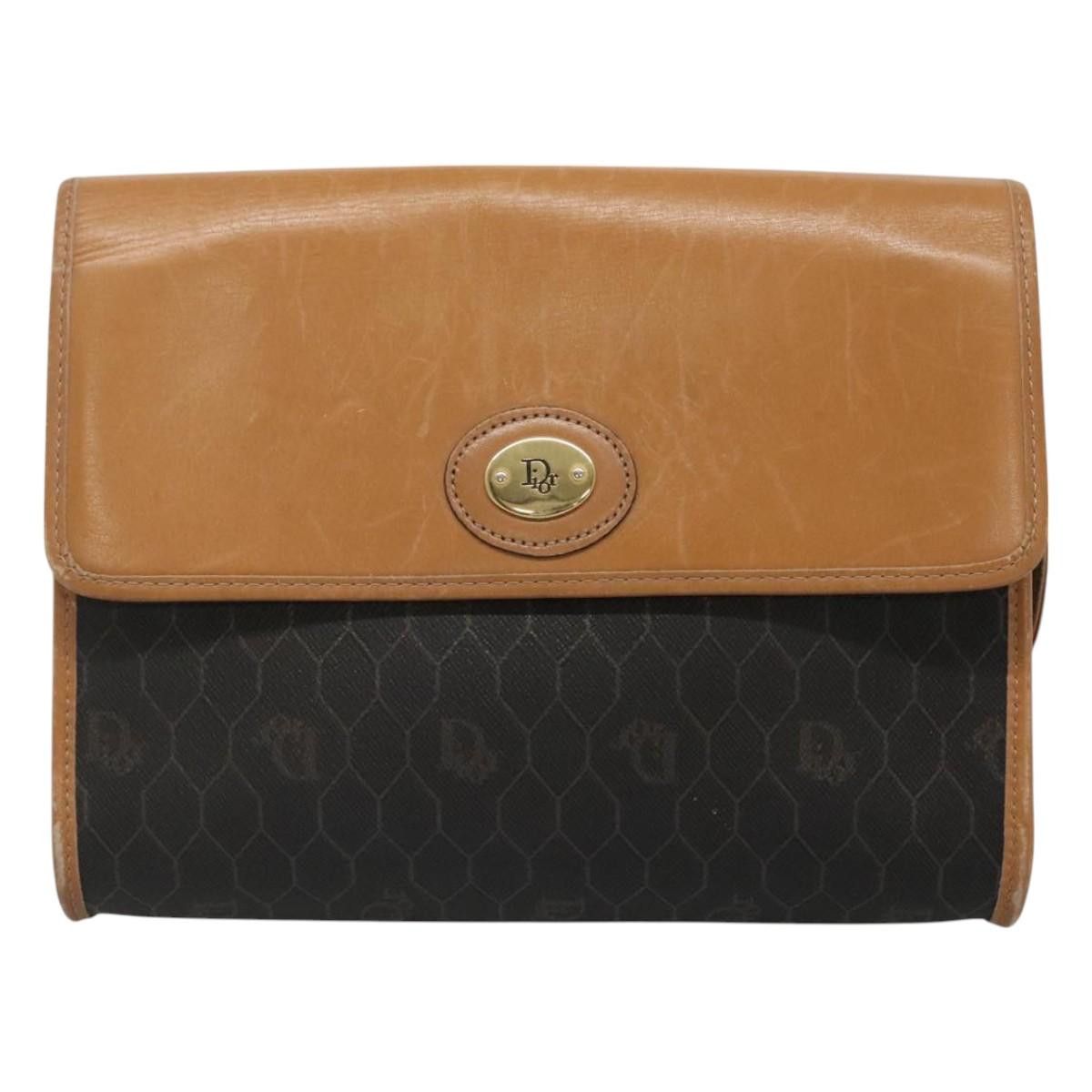 Dior DIOR Honeycomb Canvas Shoulder Bag Pvc Black Gold Size ONE SIZE - 2 Thumbnail