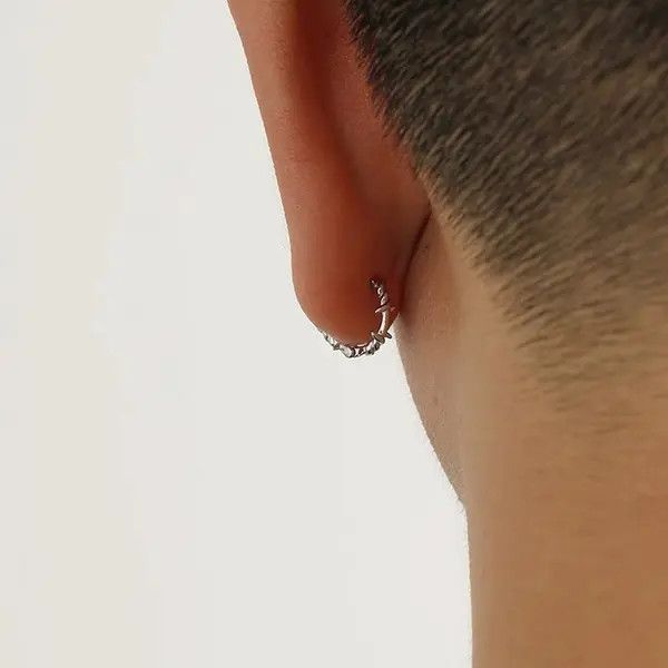 Other 100%925 silver retro punk earrings Size ONE SIZE - 2 Thumbnail