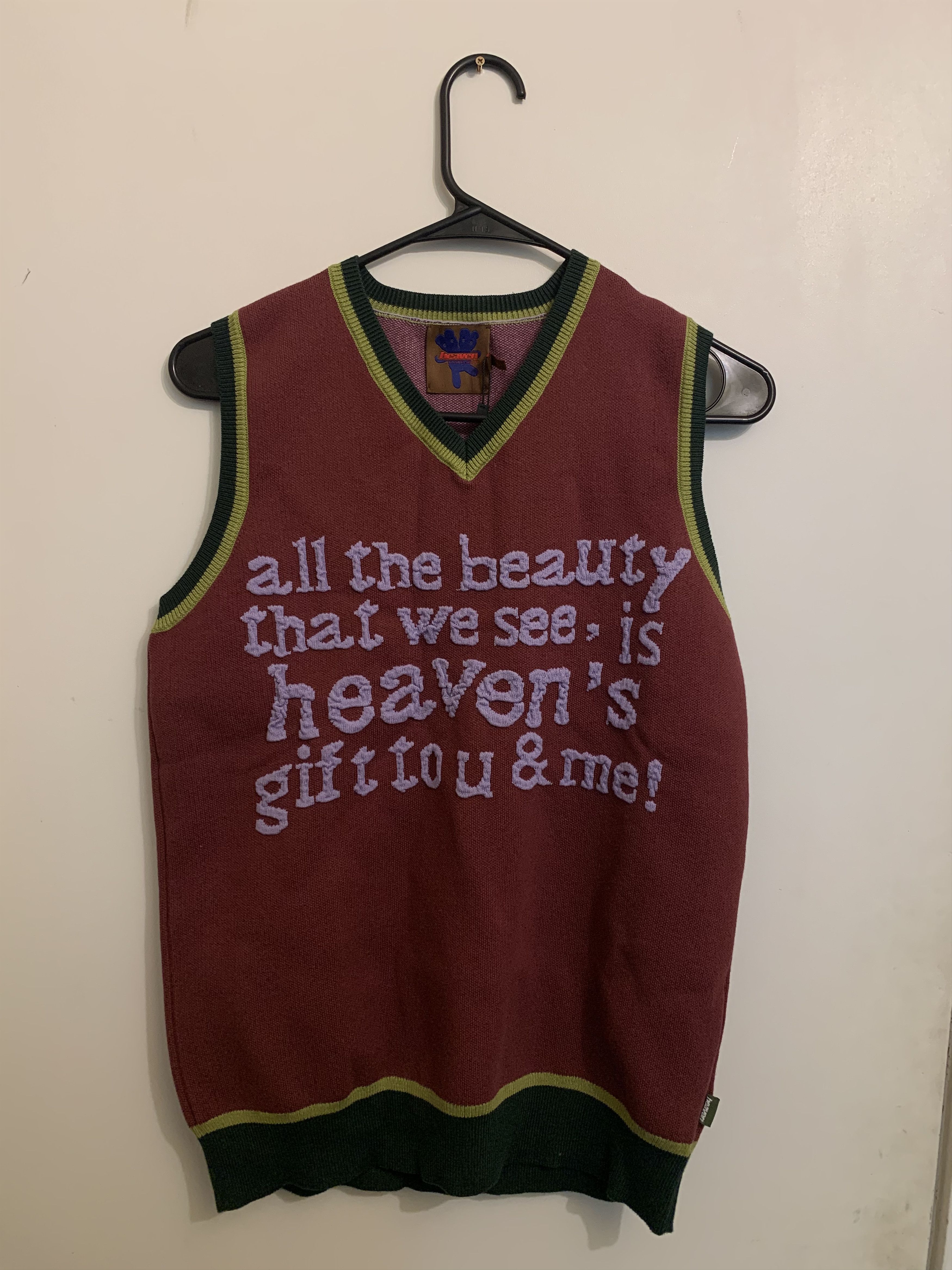 Heaven by Marc Jacobs Heaven Marc Jacobs ET Sweater Vest SZ XL