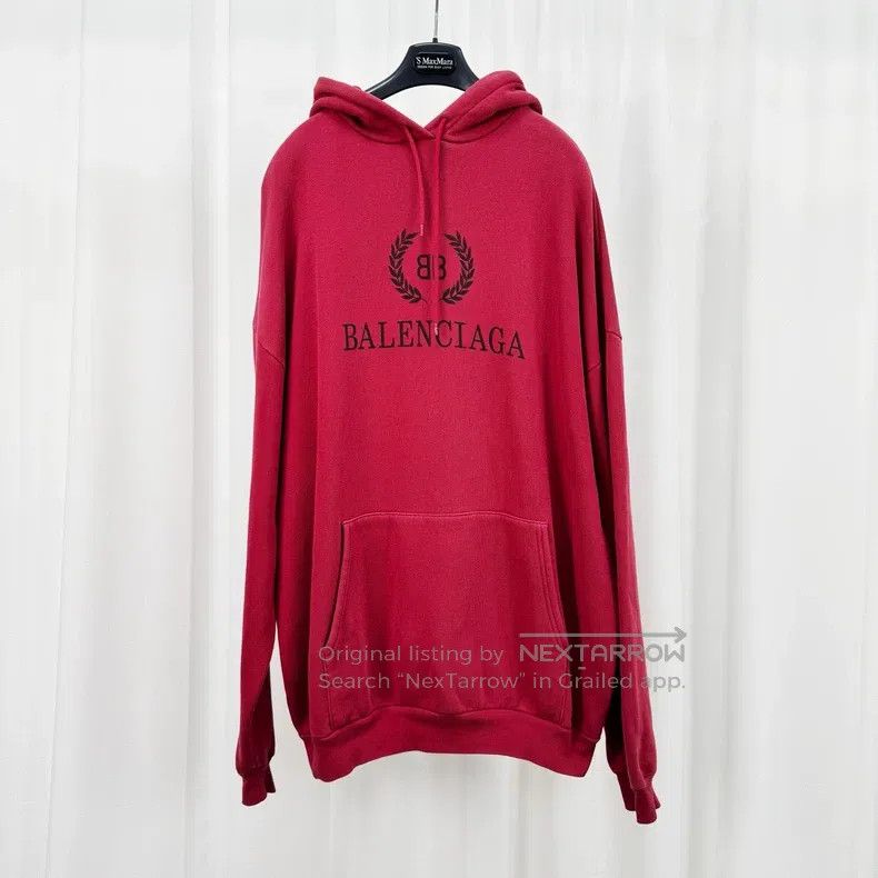 Balenciaga Balenciaga Red Wheat Alphabet Hoodie Size US S / EU 44-46 / 1 - 1 Thumbnail