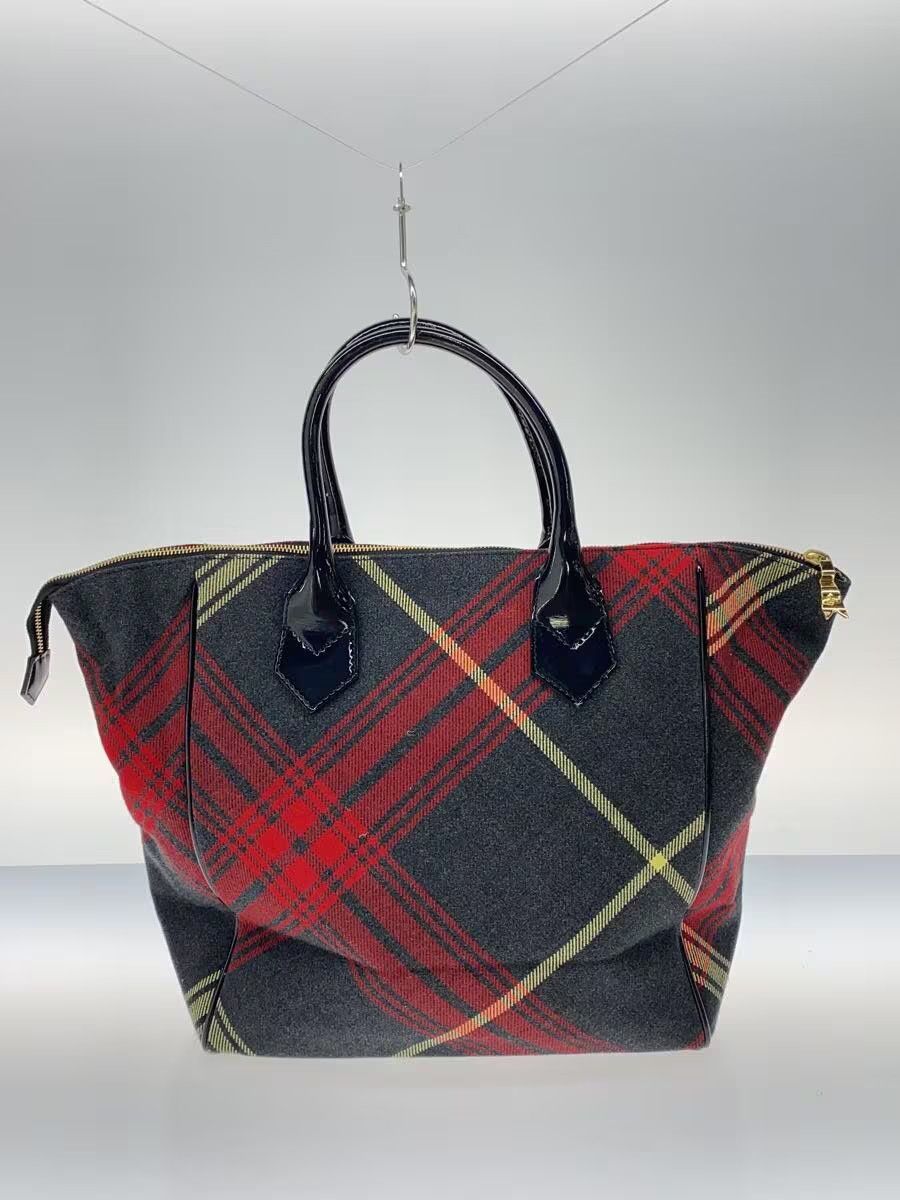 Vivienne Westwood Plaid Orb Tote Bag Size ONE SIZE - 3 Thumbnail