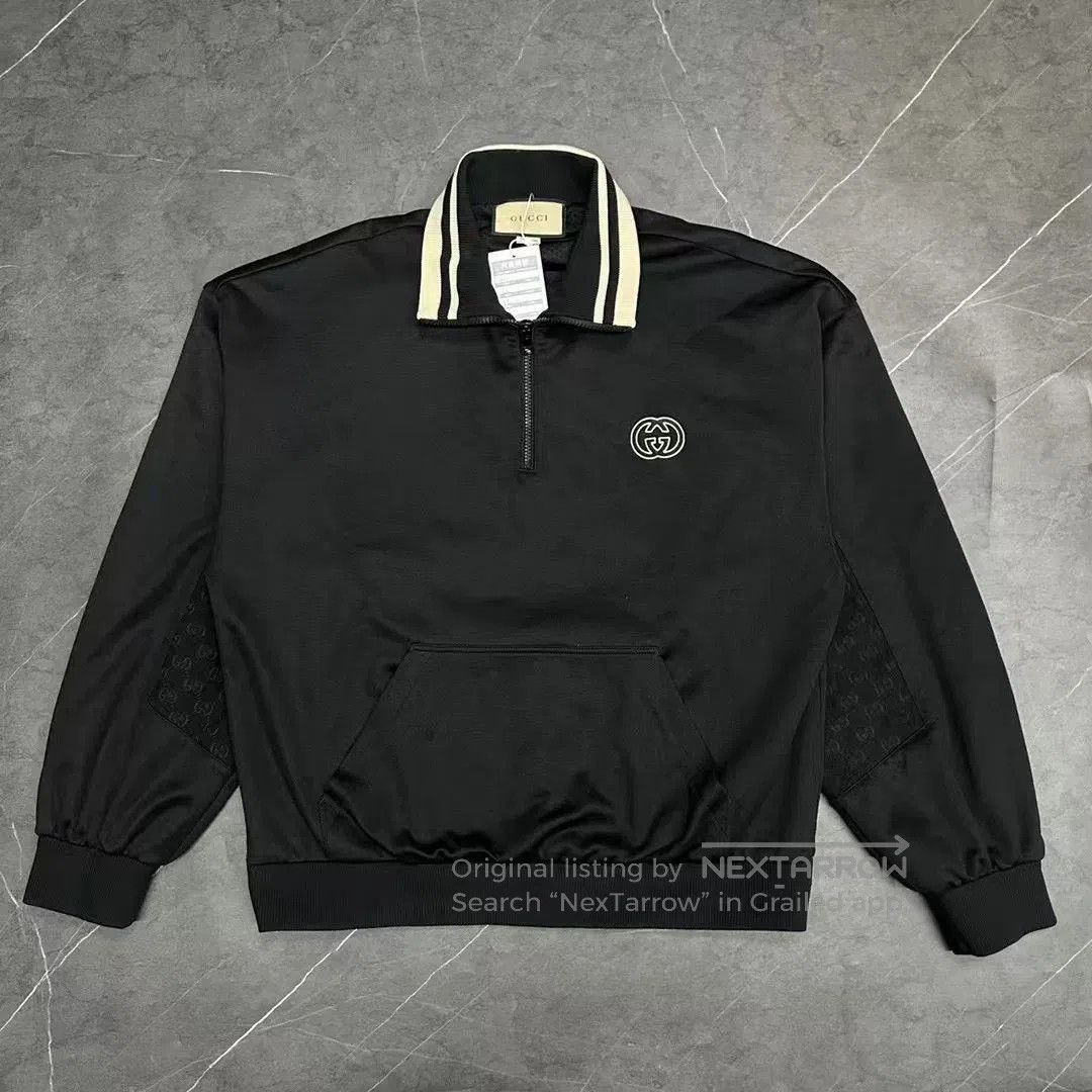 Gucci Gucci Long-Sleeve Half-Zip Logo Jacket. Size US L / EU 52-54 / 3 - 1 Thumbnail