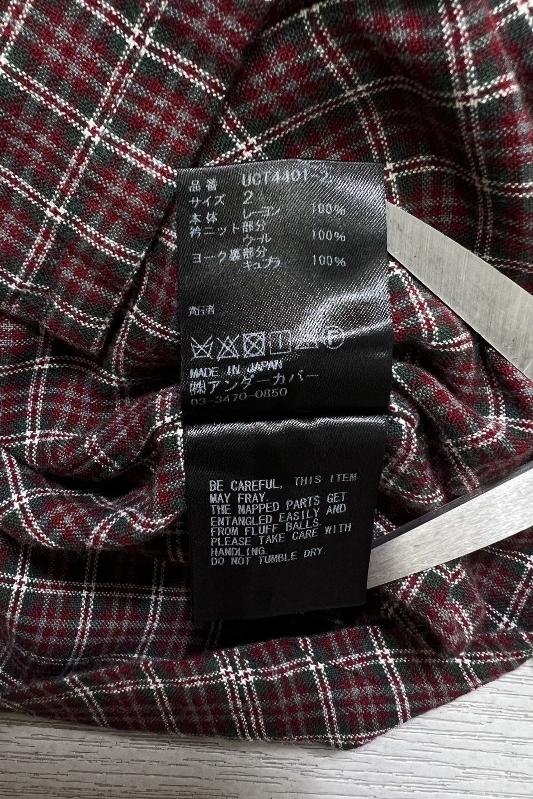 Undercover Undercover - Plaid Check Flannel L/S Shirt Size S / US 4 / IT 40 - 10 Thumbnail