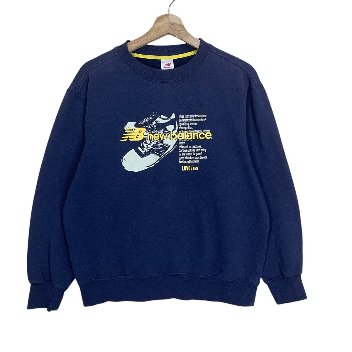 Japanese Brand × New Balance New Balance Big Logo Crewneck Sweatshirt Size US M / EU 48-50 / 2 - 1 Thumbnail